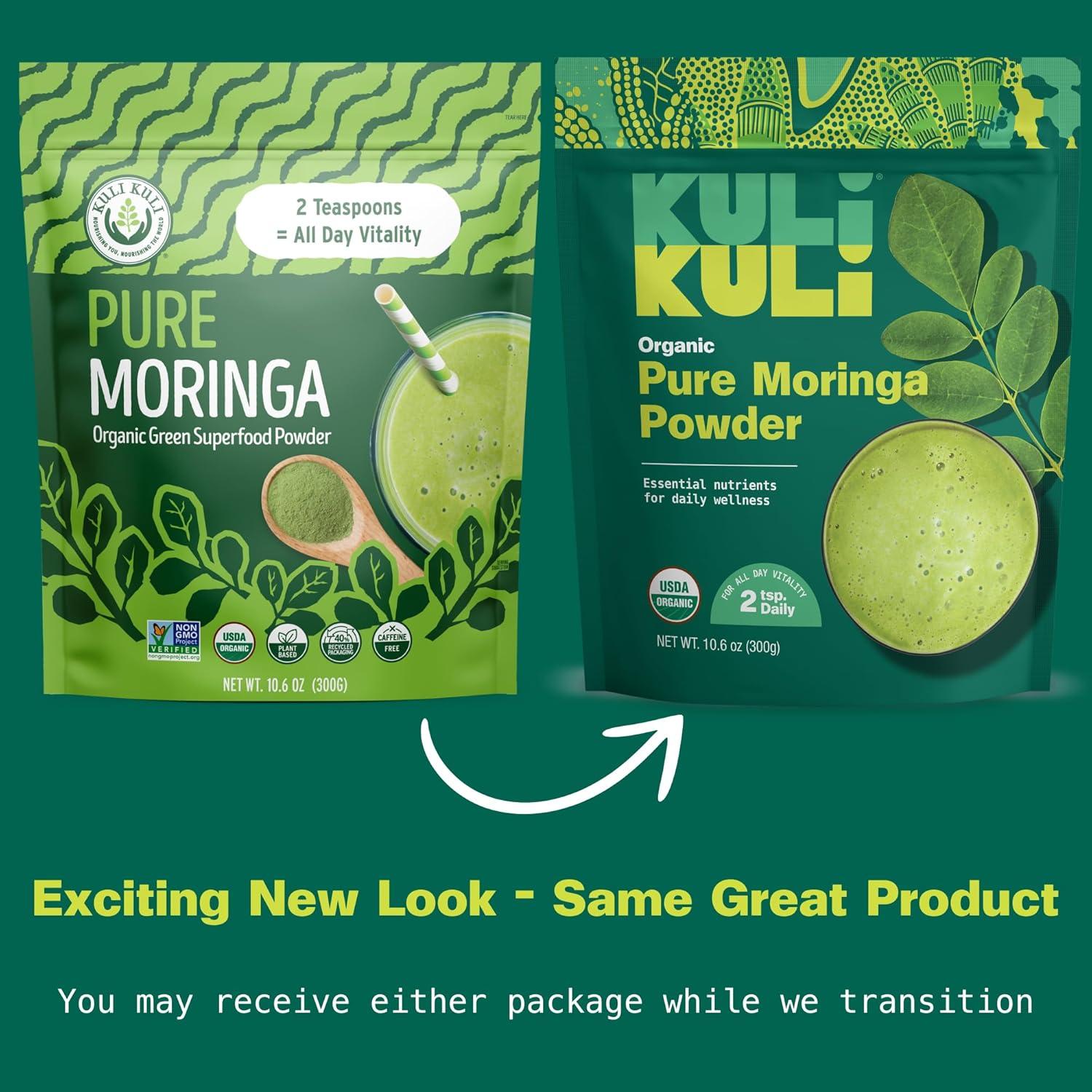 Polvo de Moringa Orgánica Kuli Kuli 300g - Superalimento Puro