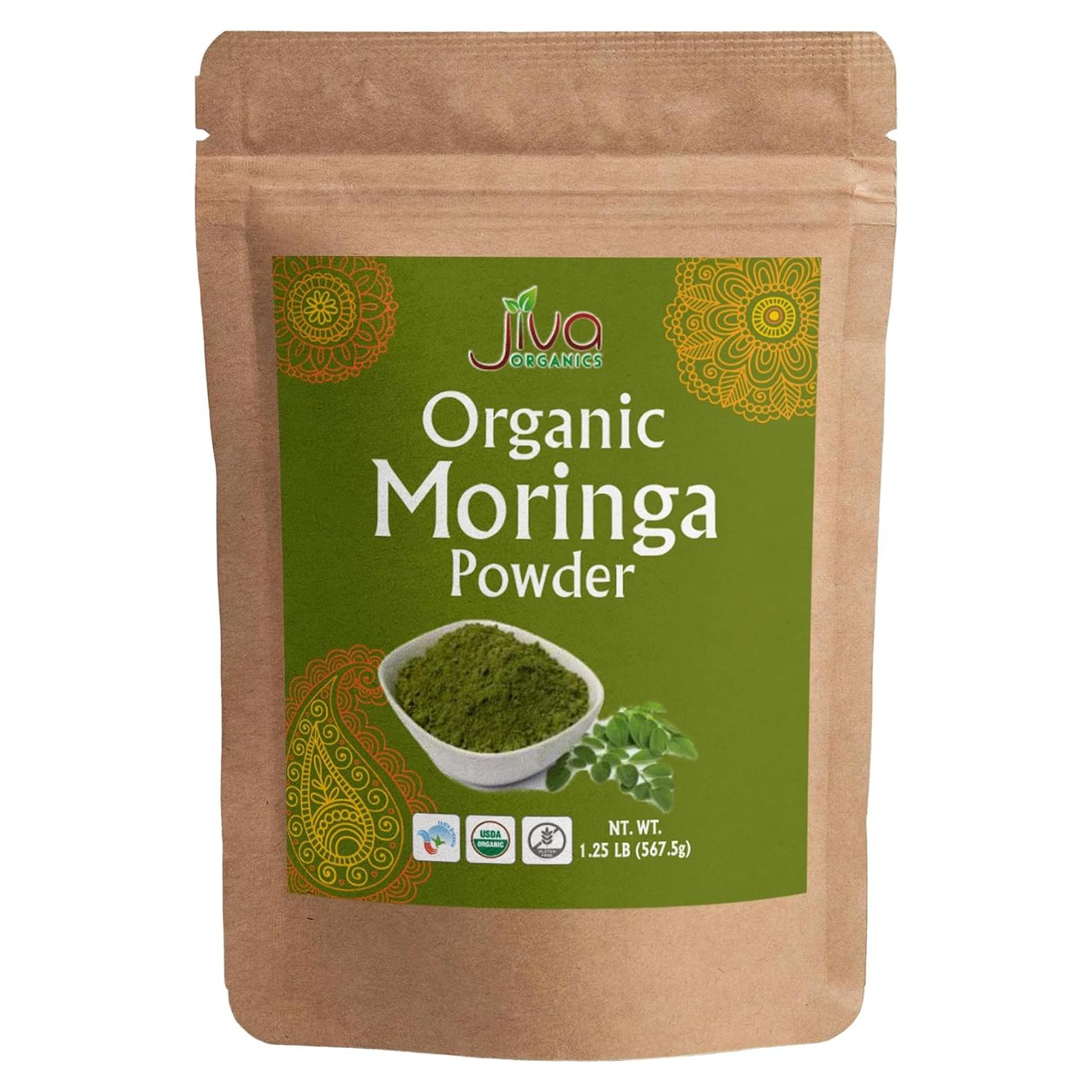 Polvo de Moringa Orgánica Jiva Organics 0.57kg Bolsa a Granel