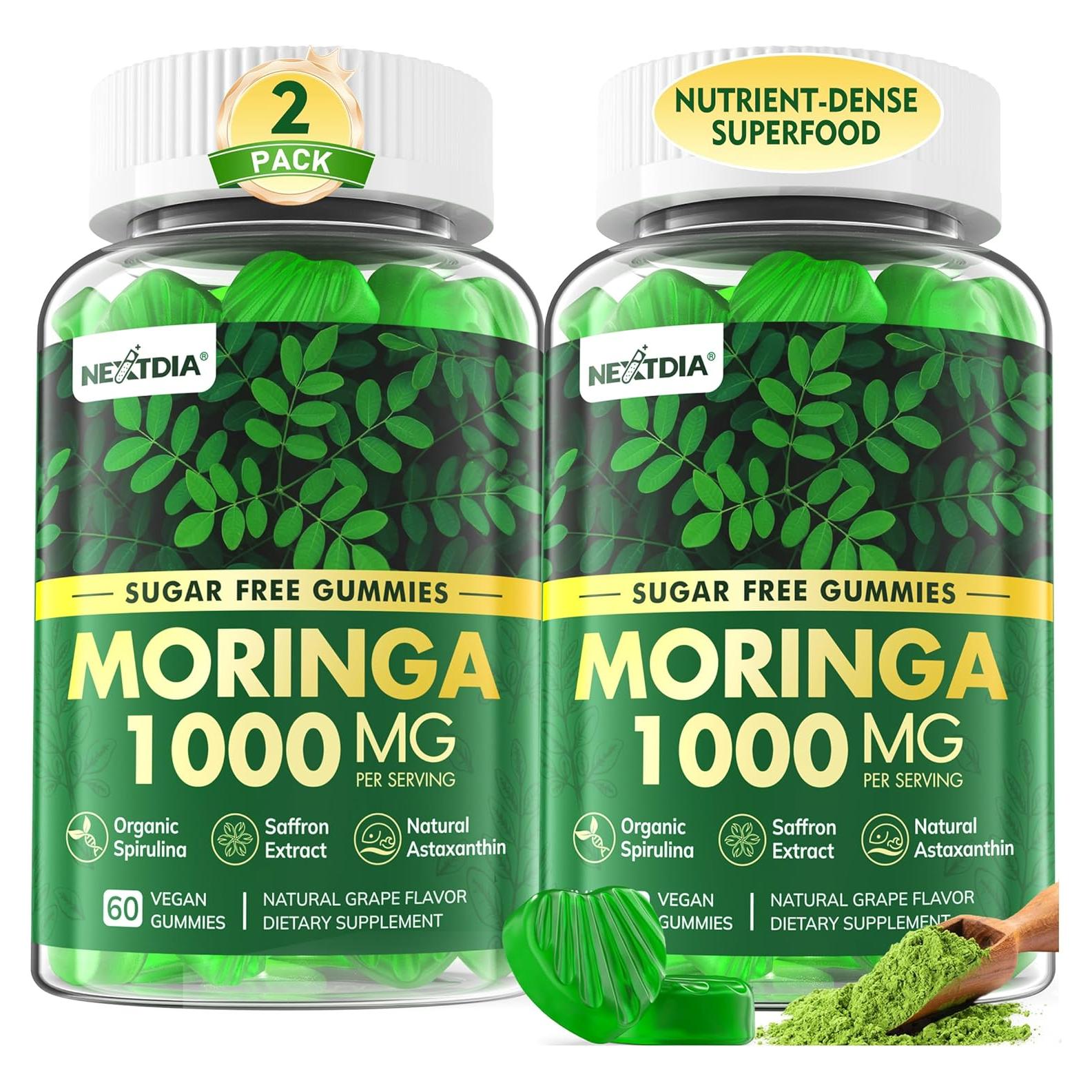Gomitas de Moringa Orgánica 1000mg NextDia - 120 Unidades