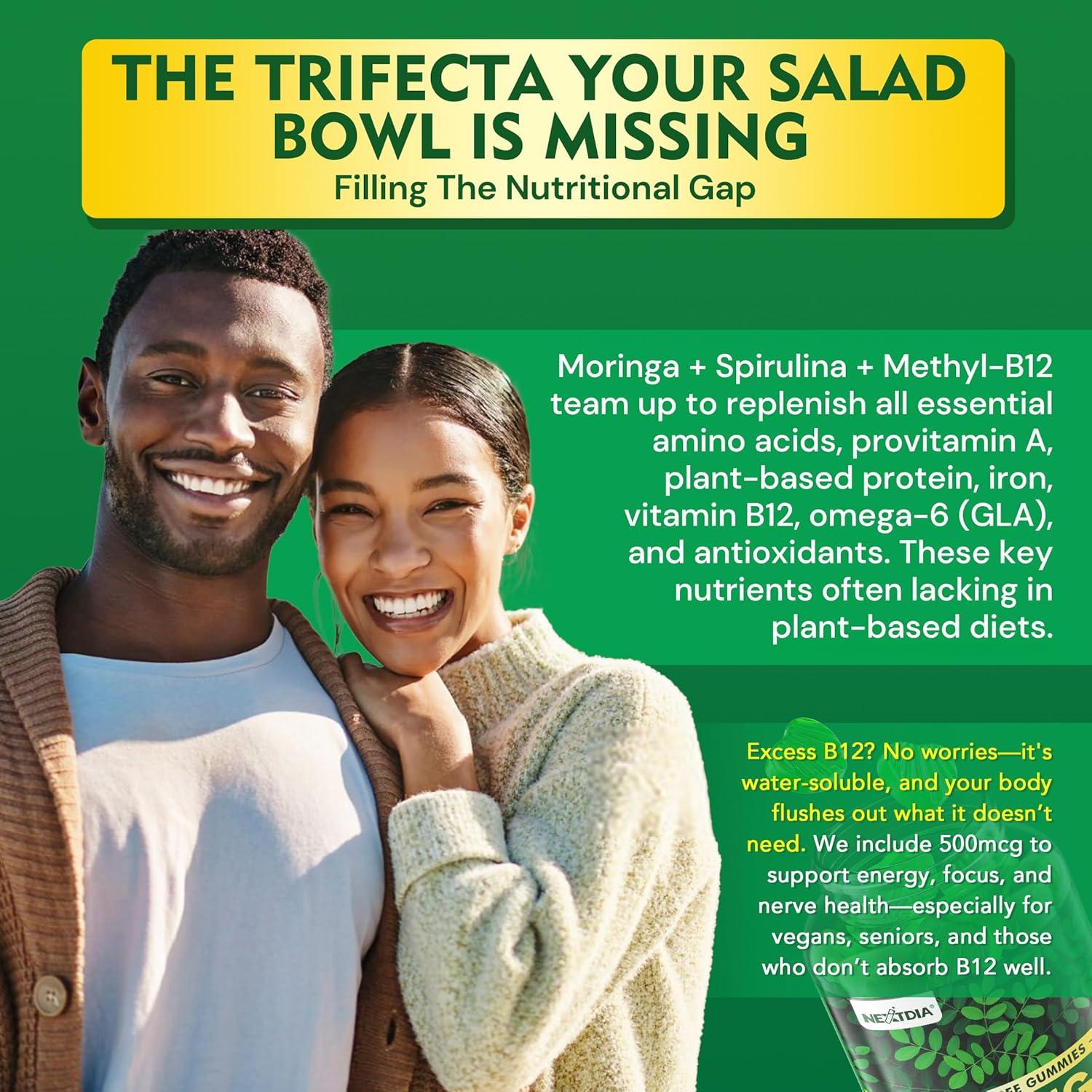 Gomitas de Moringa Orgánica 1000mg NextDia - 120 Unidades