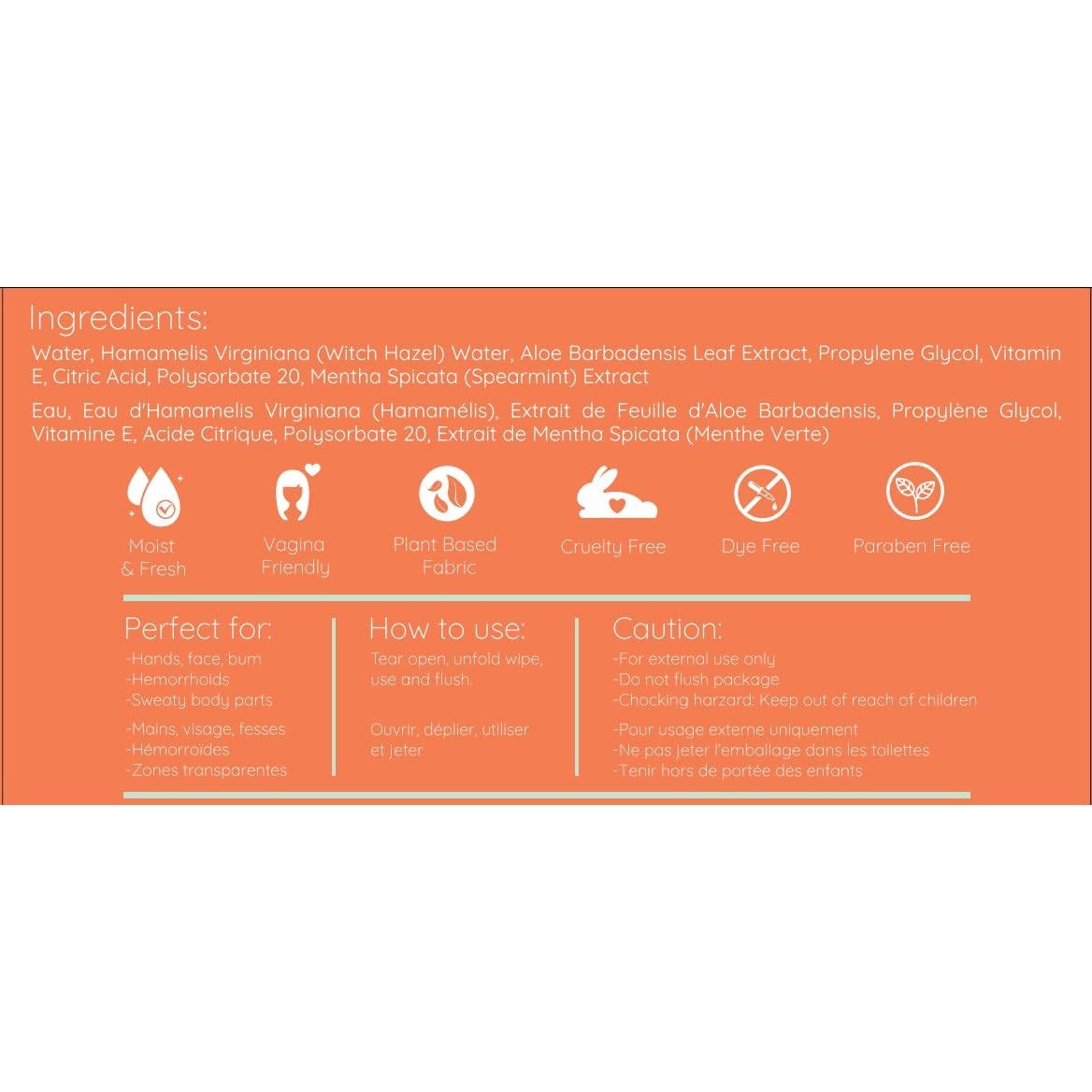 Toallitas Húmedas Calmantes Muun 30 Unidades - Sin Alcohol