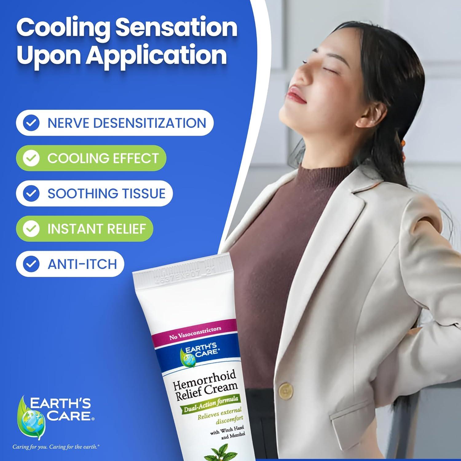 Crema para Hemorroides Earth's Care - 28 g - Doble Acción Natural