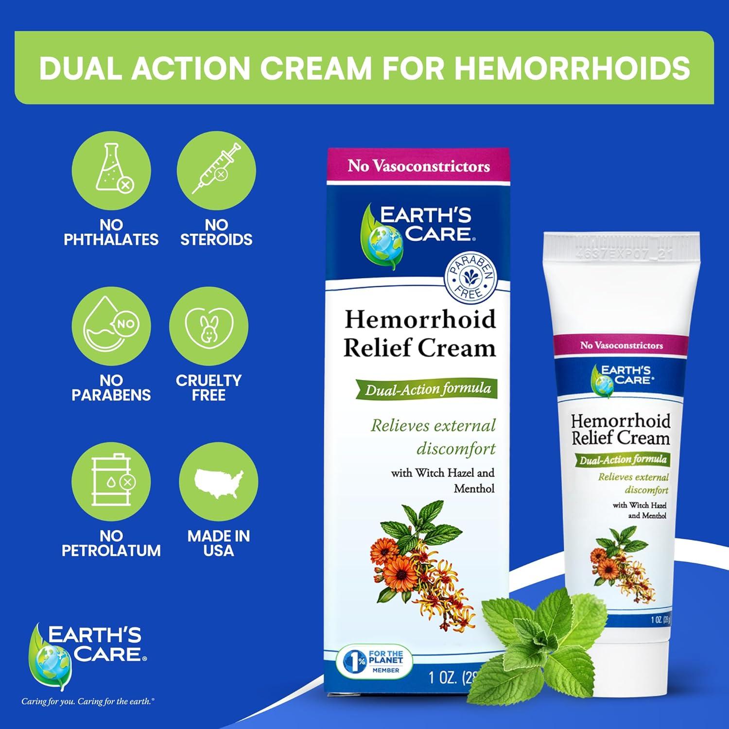 Crema para Hemorroides Earth's Care - 28 g - Doble Acción Natural
