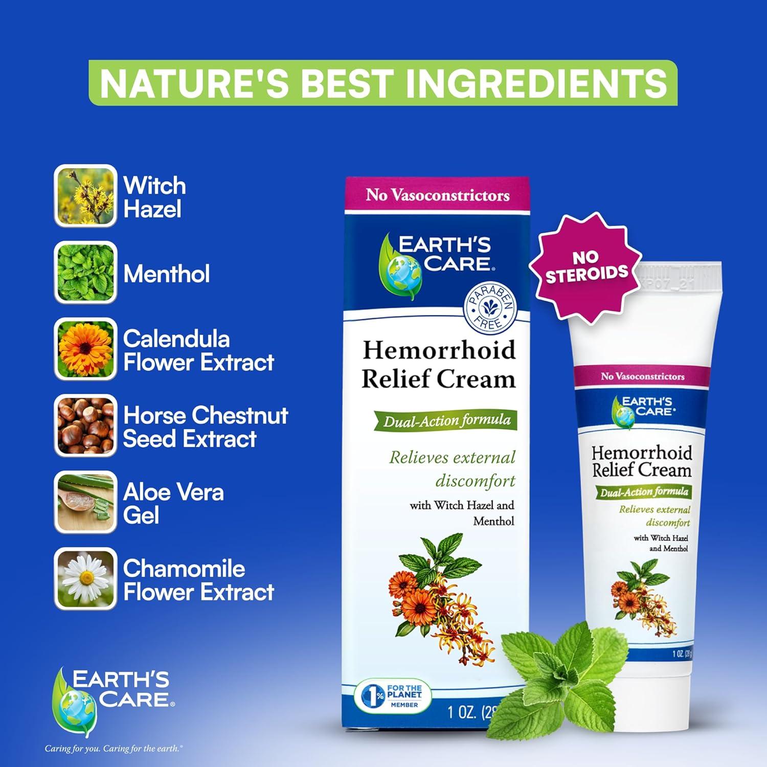 Crema para Hemorroides Earth's Care - 28 g - Doble Acción Natural