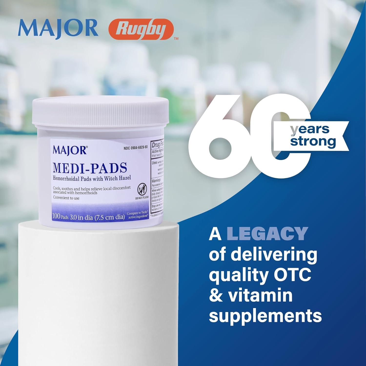 Toallitas Higiénicas Hemorroidales Major - 100 Unidades