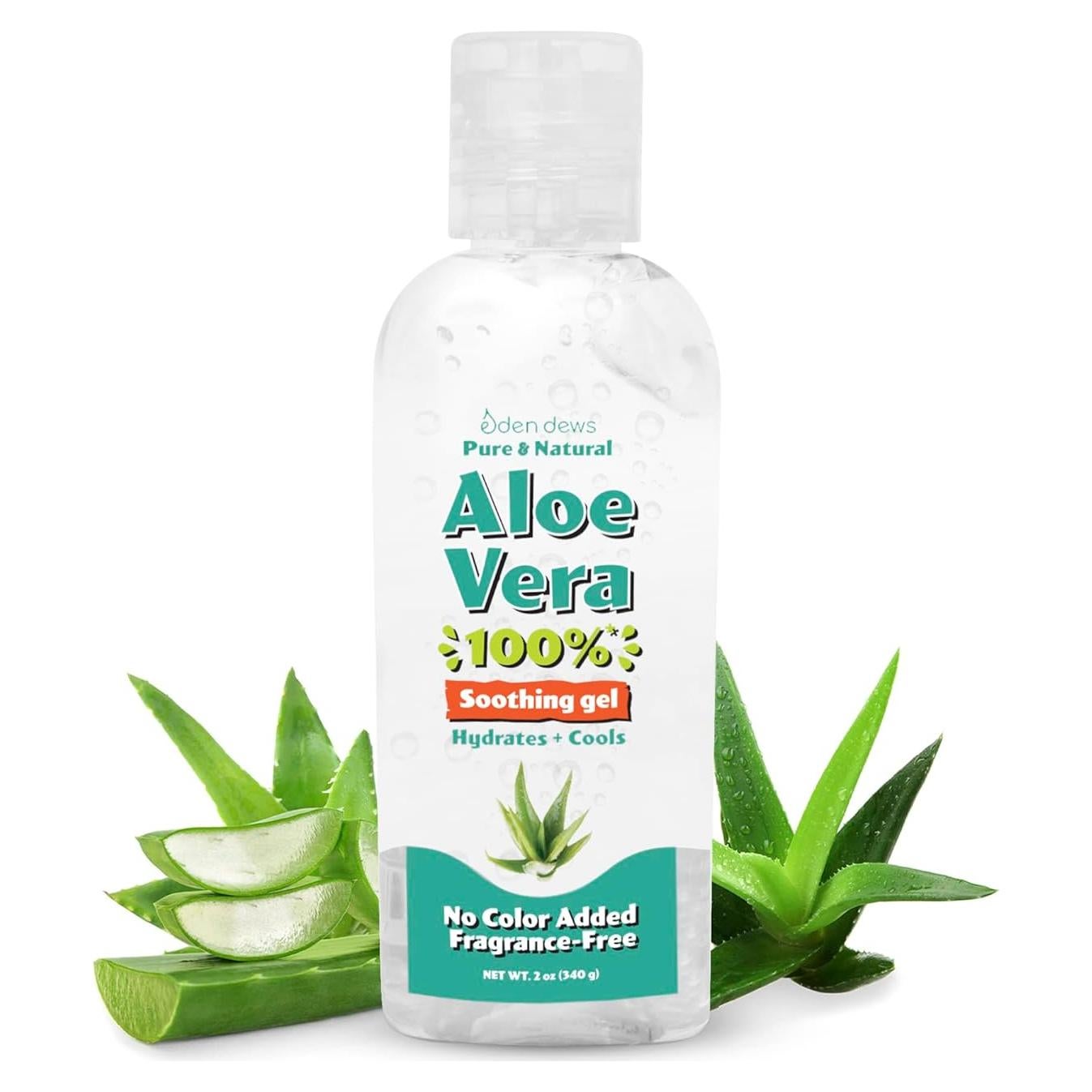 Gel de Aloe Vera Orgánico 100% Eden Dews 68.1 g Hidratante
