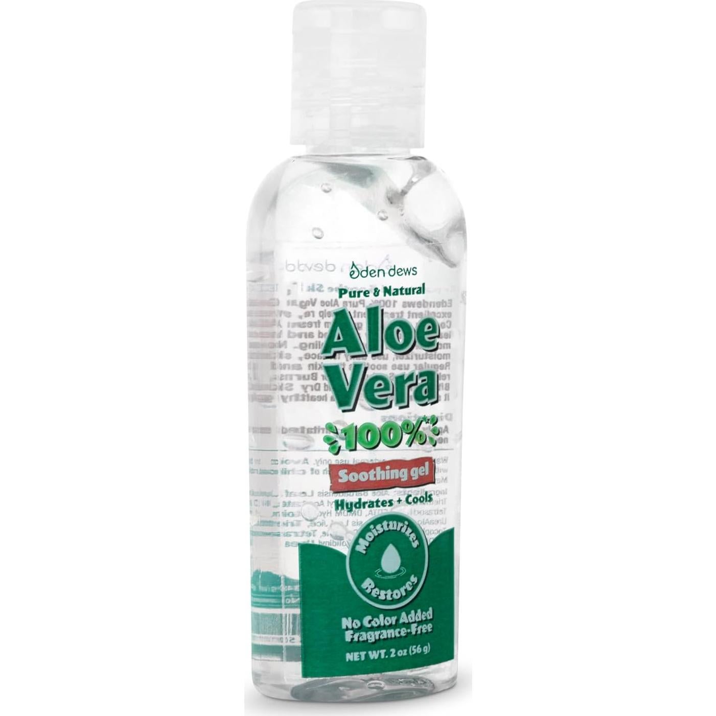 Gel de Aloe Vera Orgánico 100% Eden Dews 68.1 g Hidratante