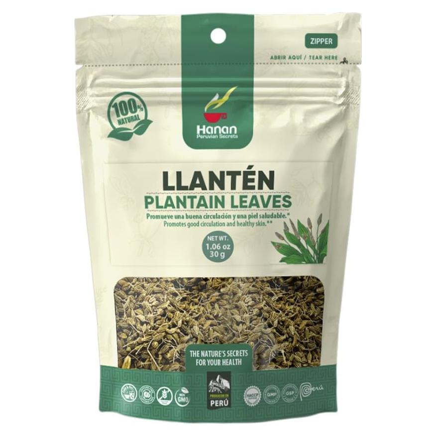 Té de Hoja de Llanten Hanan 30 g - Hoja Secas de Perú