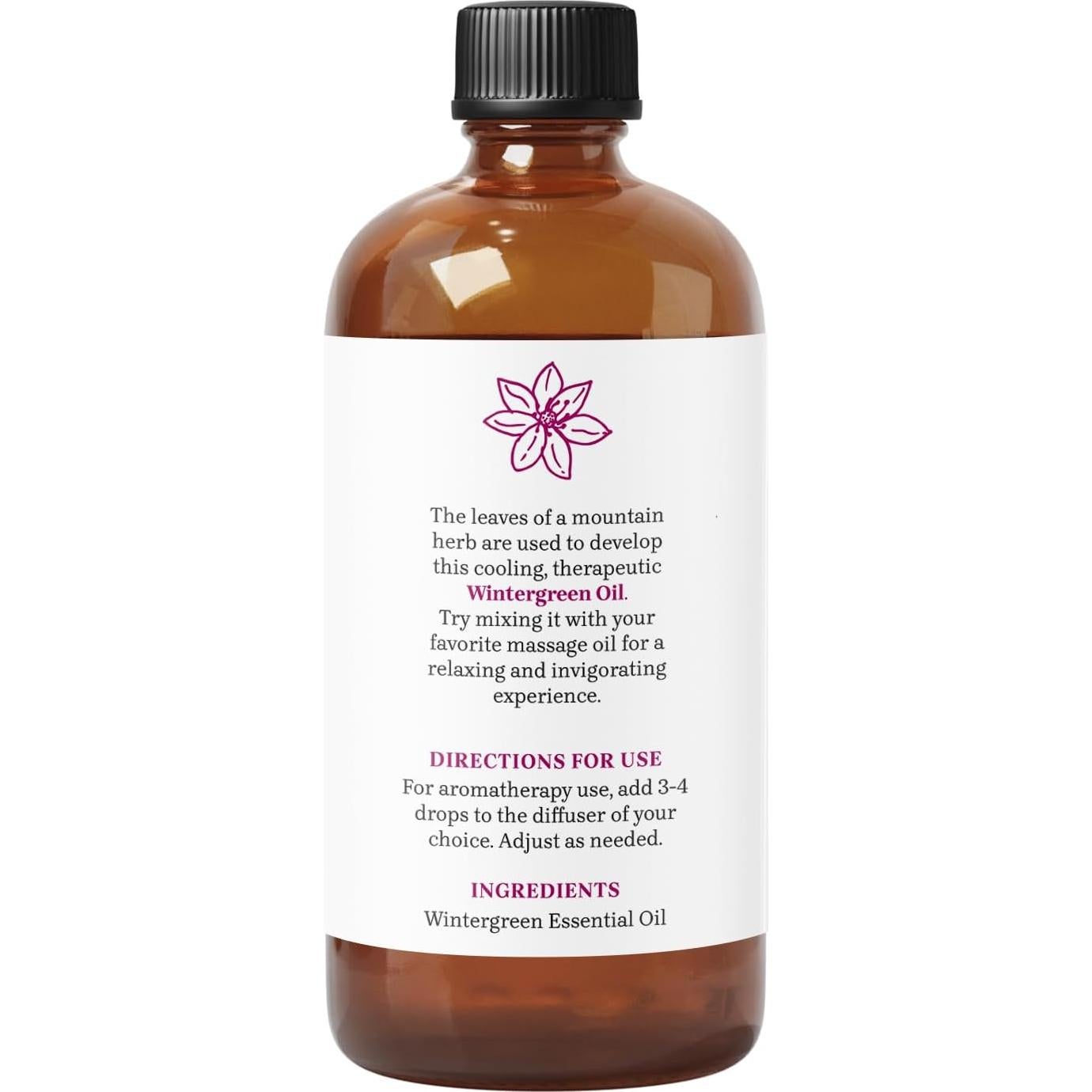 Aceite Esencial de Wintergreen Delicias Esenciales 473 ml - Aromaterapia