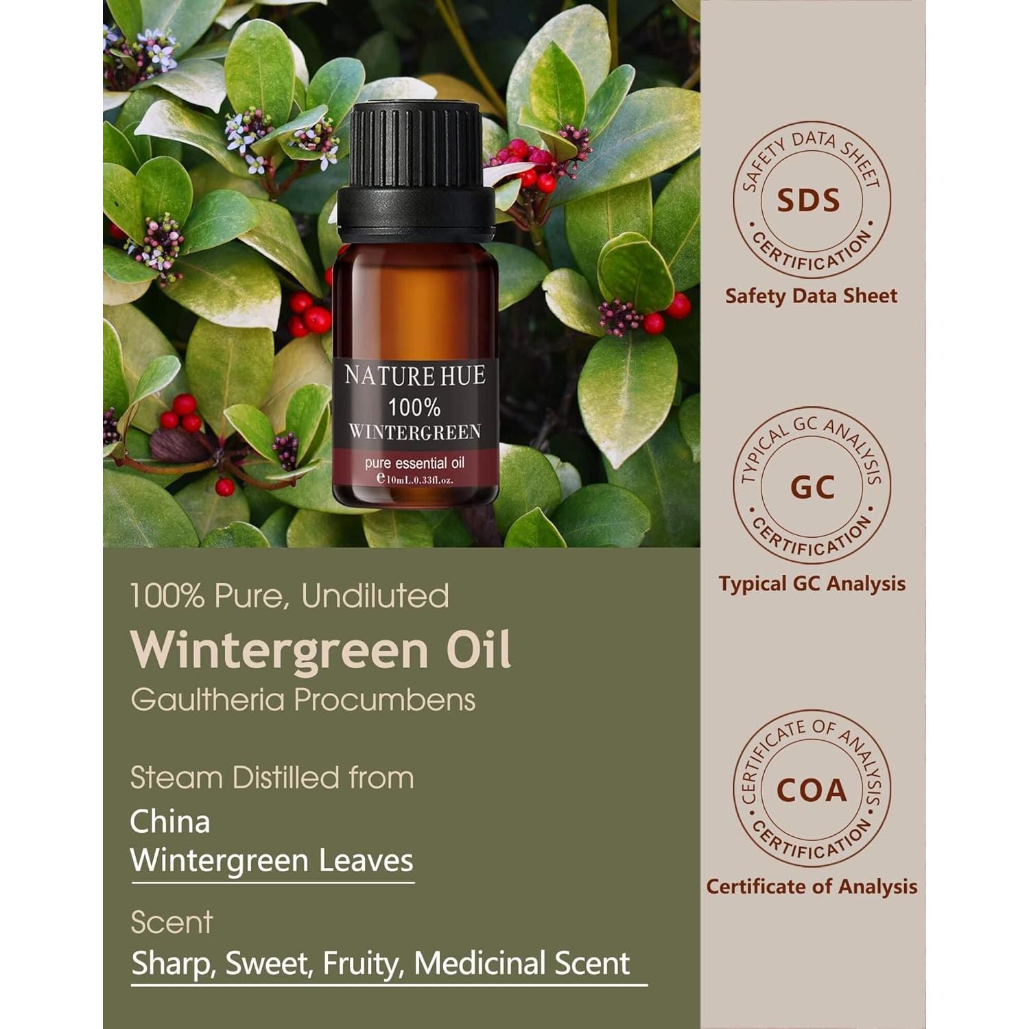 Aceite Esencial de Gaulteria Nature Hue 10 mL Puro y Natural