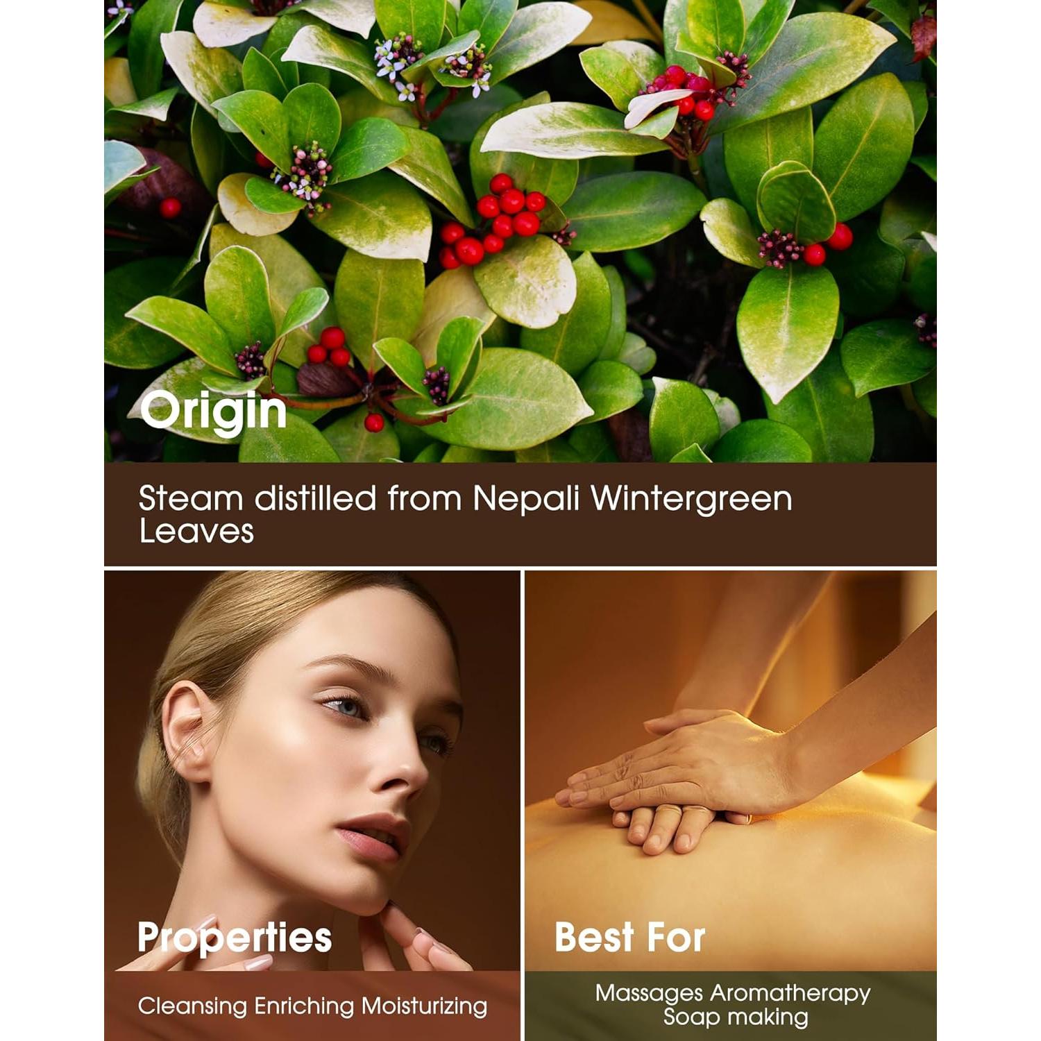 Aceite Esencial de Gaulteria Nature Hue 10 mL Puro y Natural