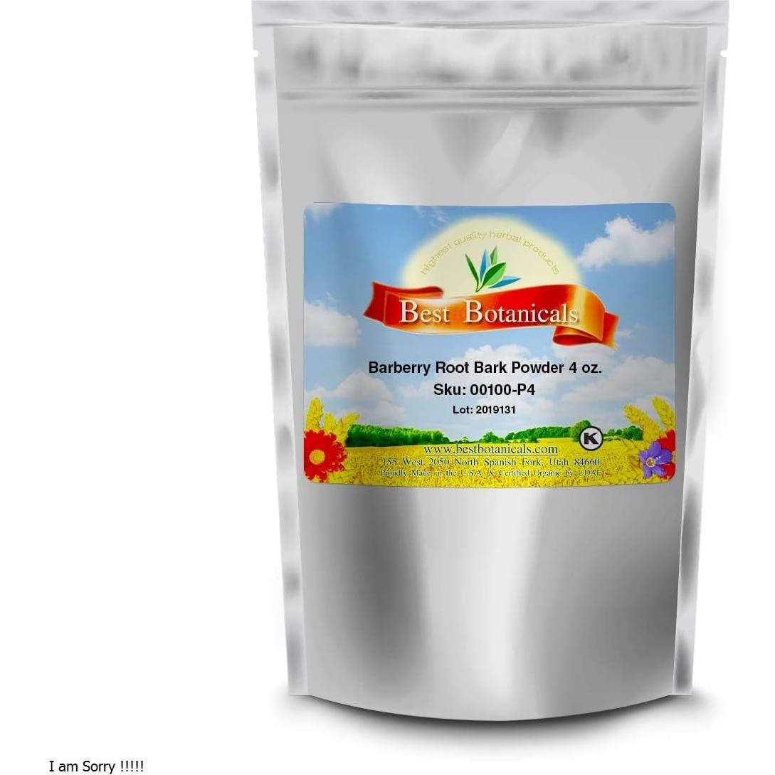 Corteza de Raíz de Agracejo 113.4 g Mejor Botánicos - Digestión