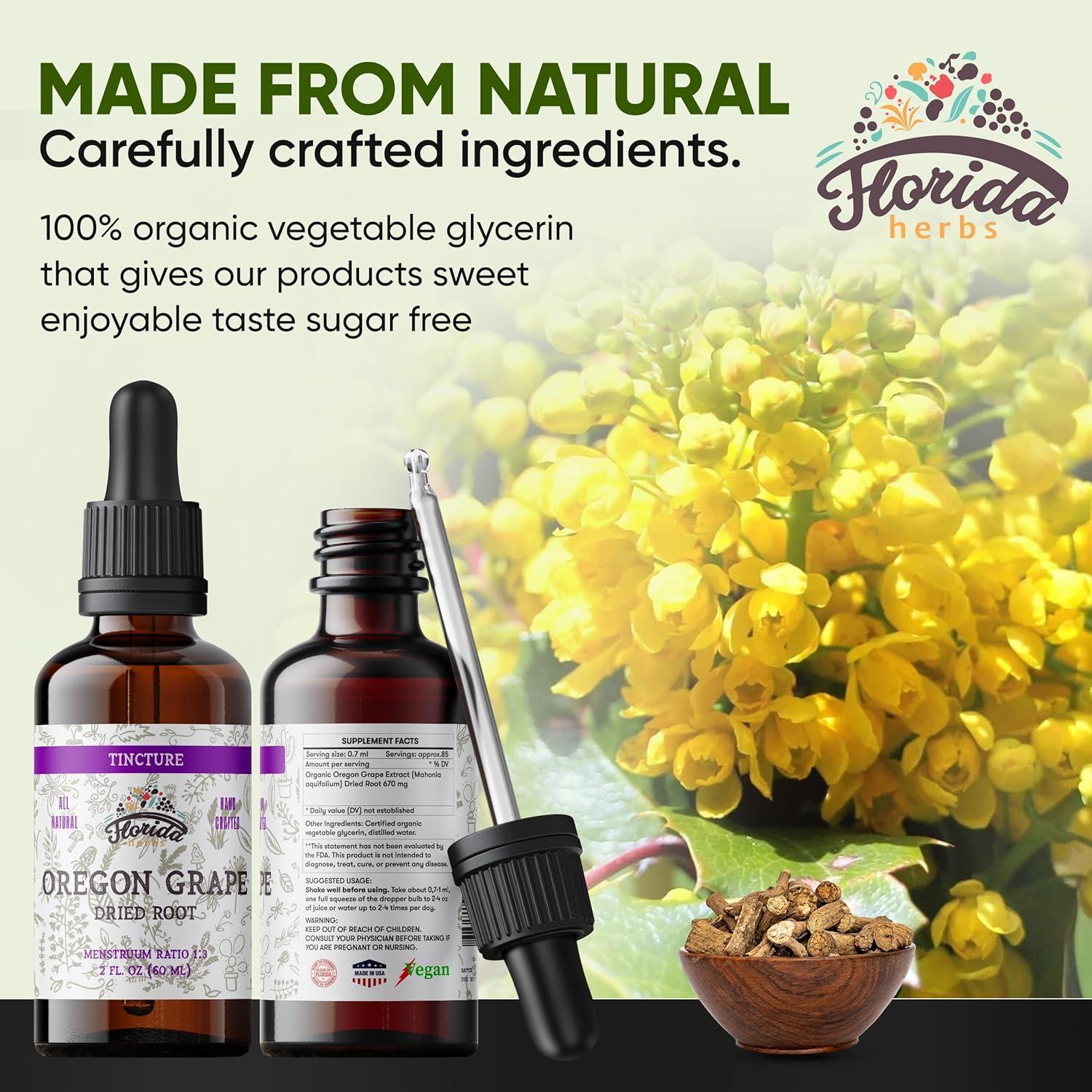 Tintura Orgánica de Uva de Oregón Florida Herbs 59 ml