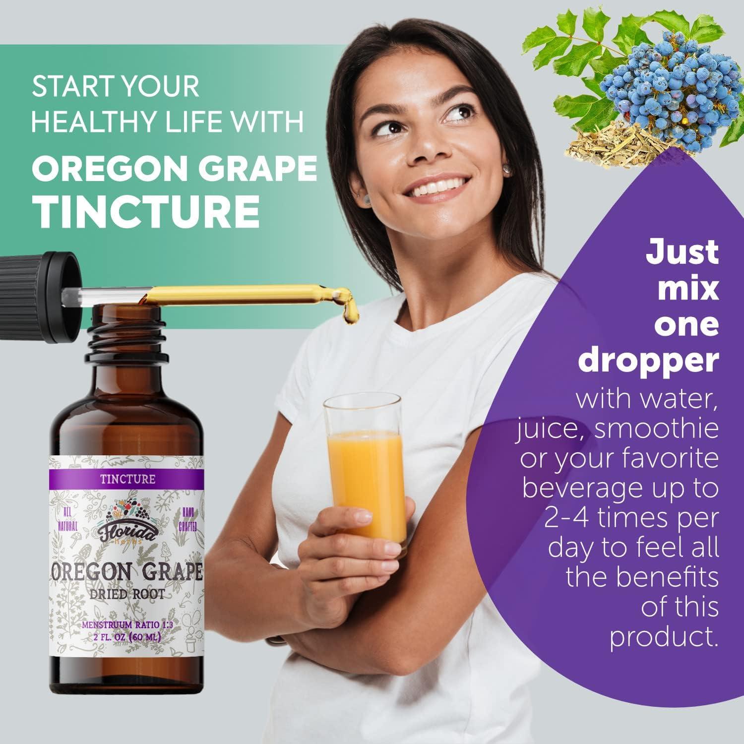 Tintura Orgánica de Uva de Oregón Florida Herbs 59 ml