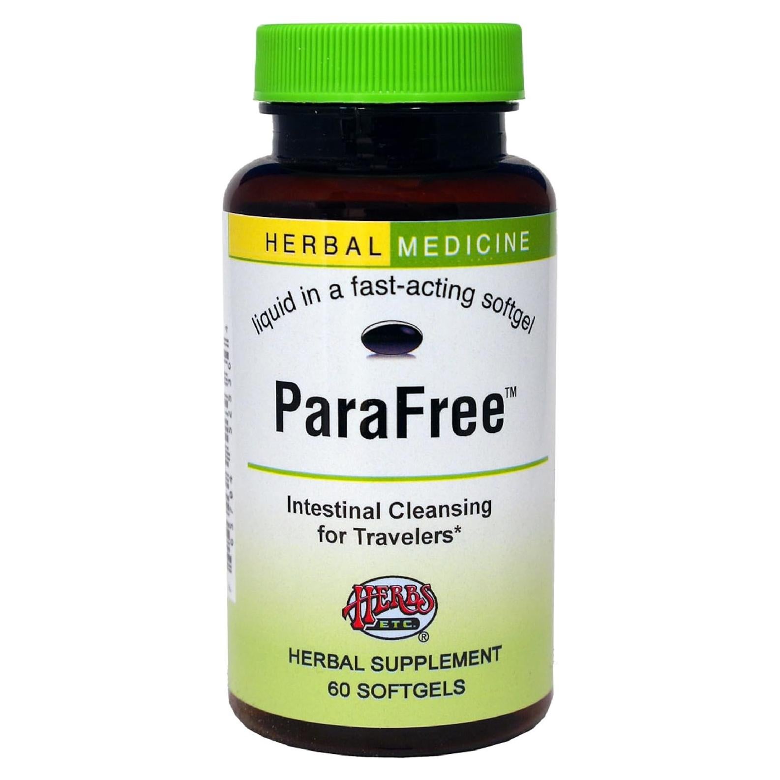 Suplemento Digestivo Herbal Herbs ParaFree - 60 Gelatinas