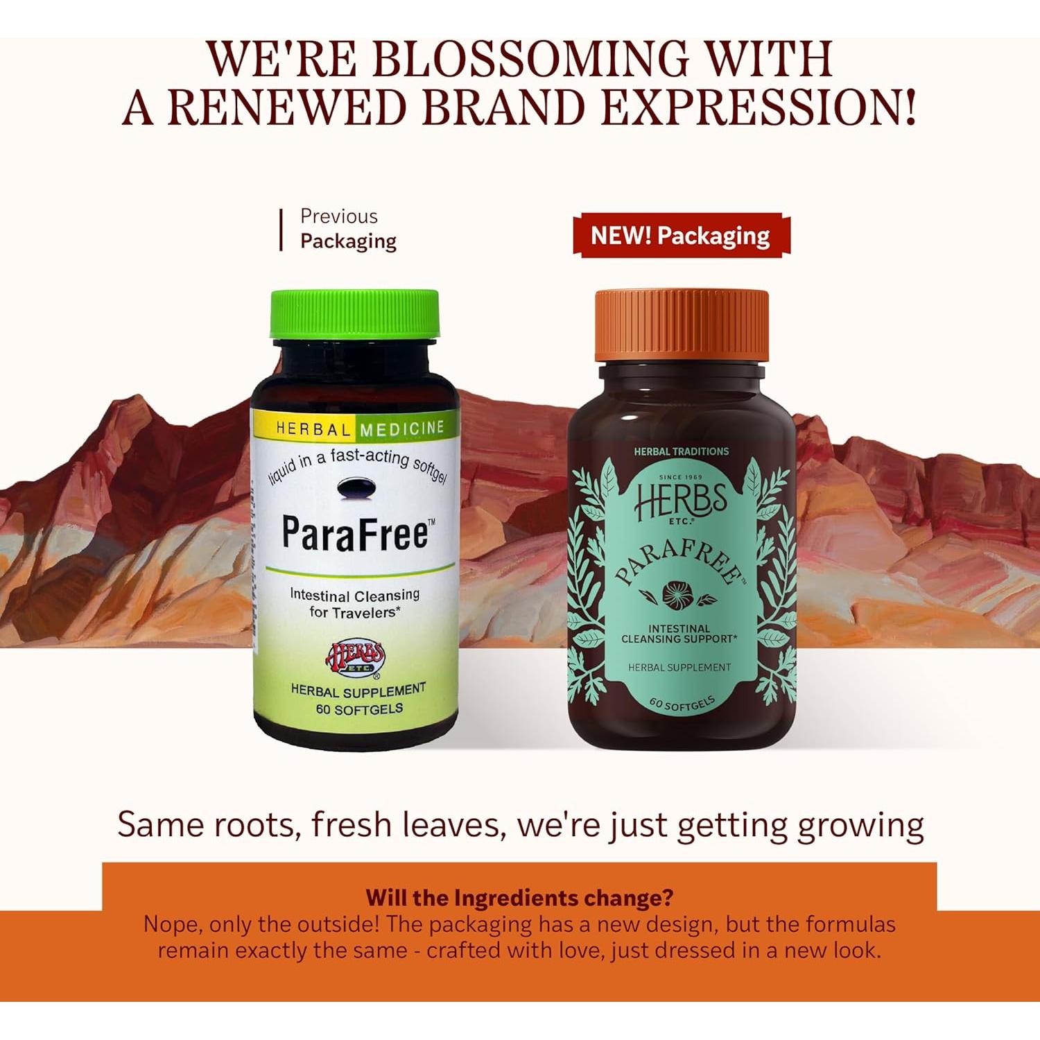 Suplemento Digestivo Herbal Herbs ParaFree - 60 Gelatinas