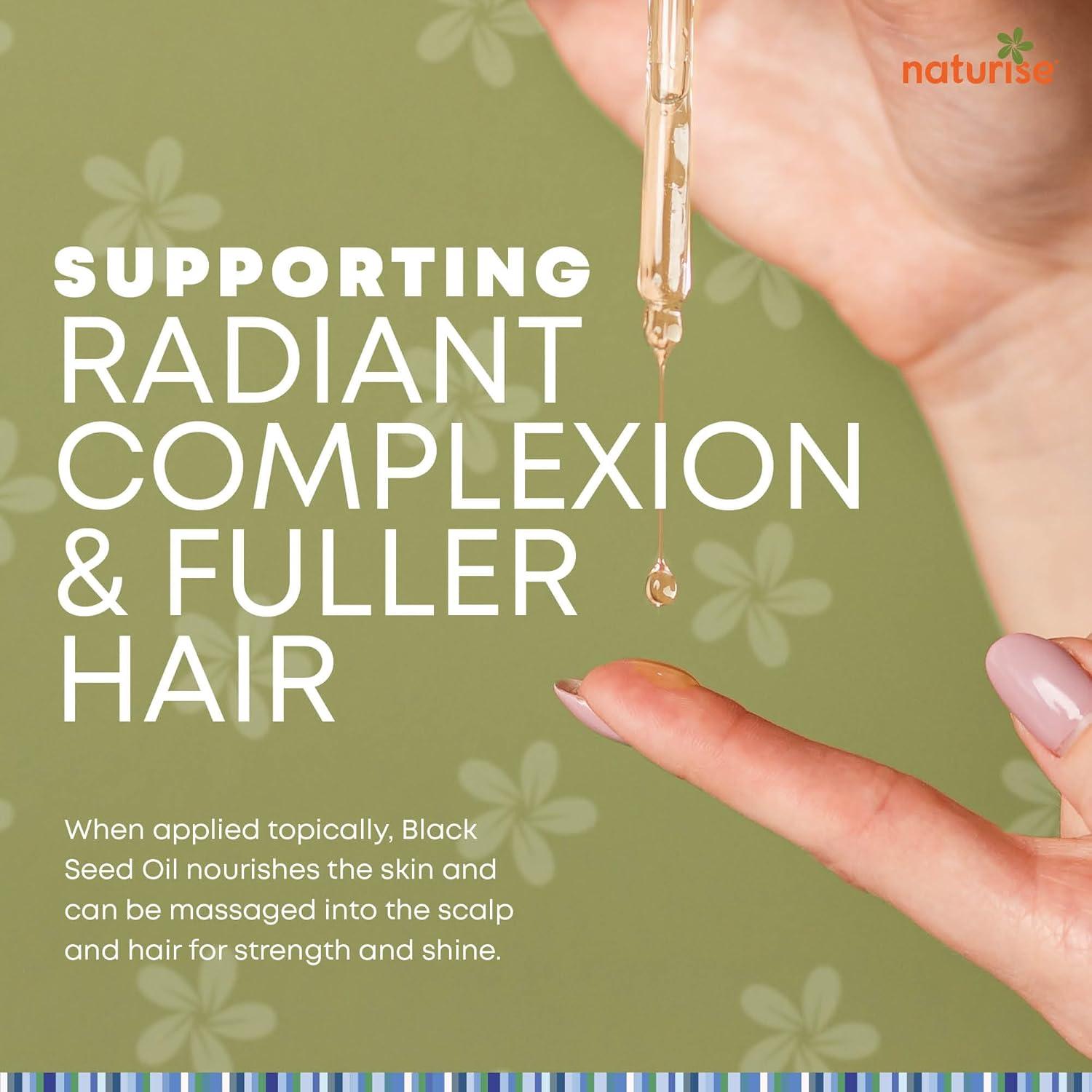 Aceite de Semilla Negra Orgánico Naturise 118 ml Prensado en Frío