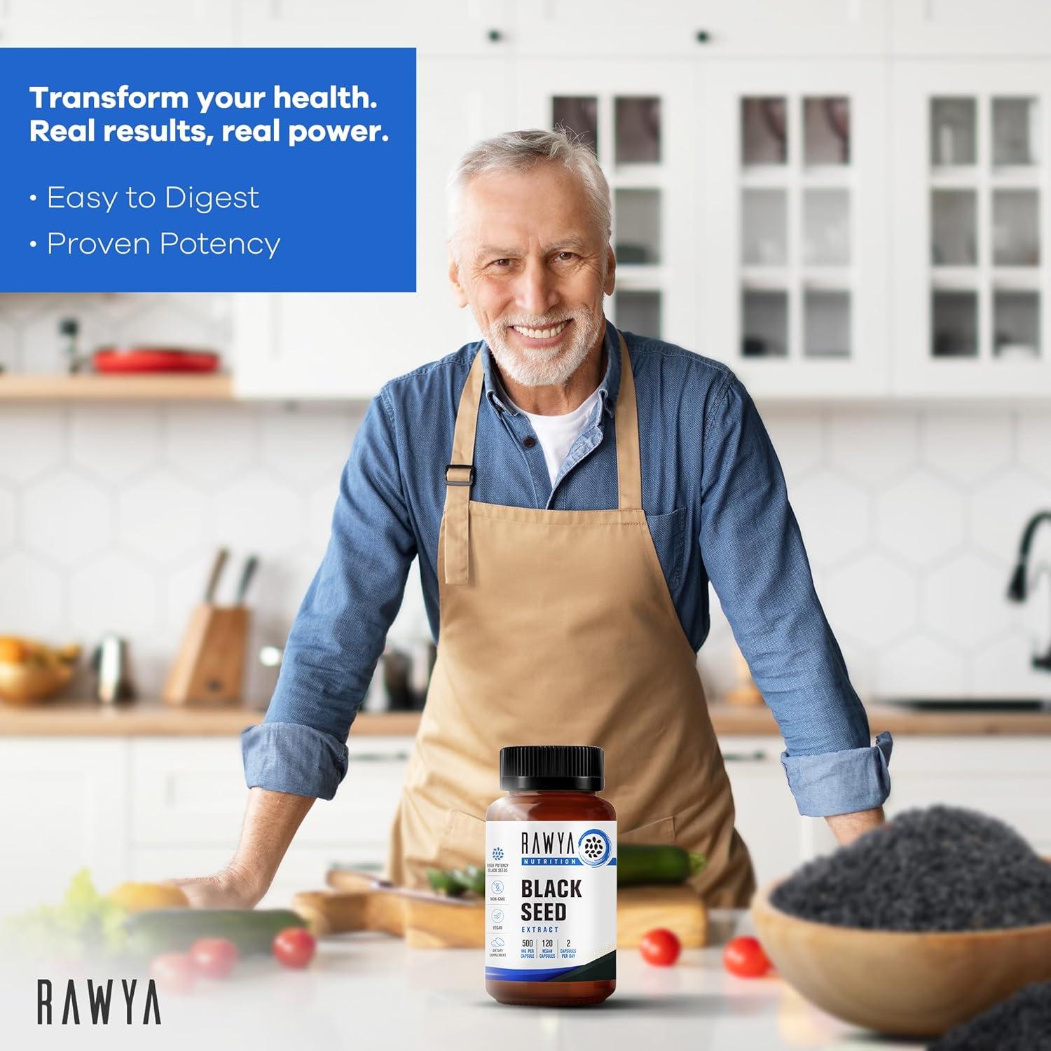 Extracto de Semilla Negra RAWYA 500 mg - 120 Cápsulas Veganas