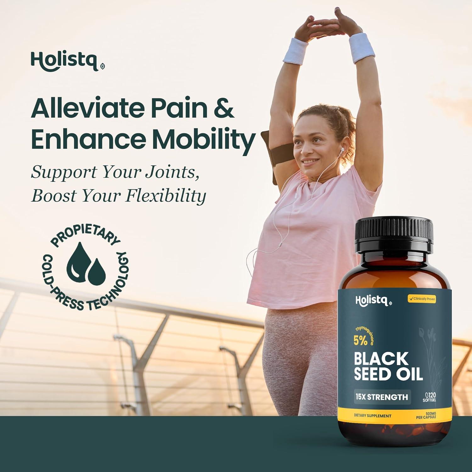 Cápsulas de Aceite de Semilla Negra Holistiq 120 Gelatinas Blandas