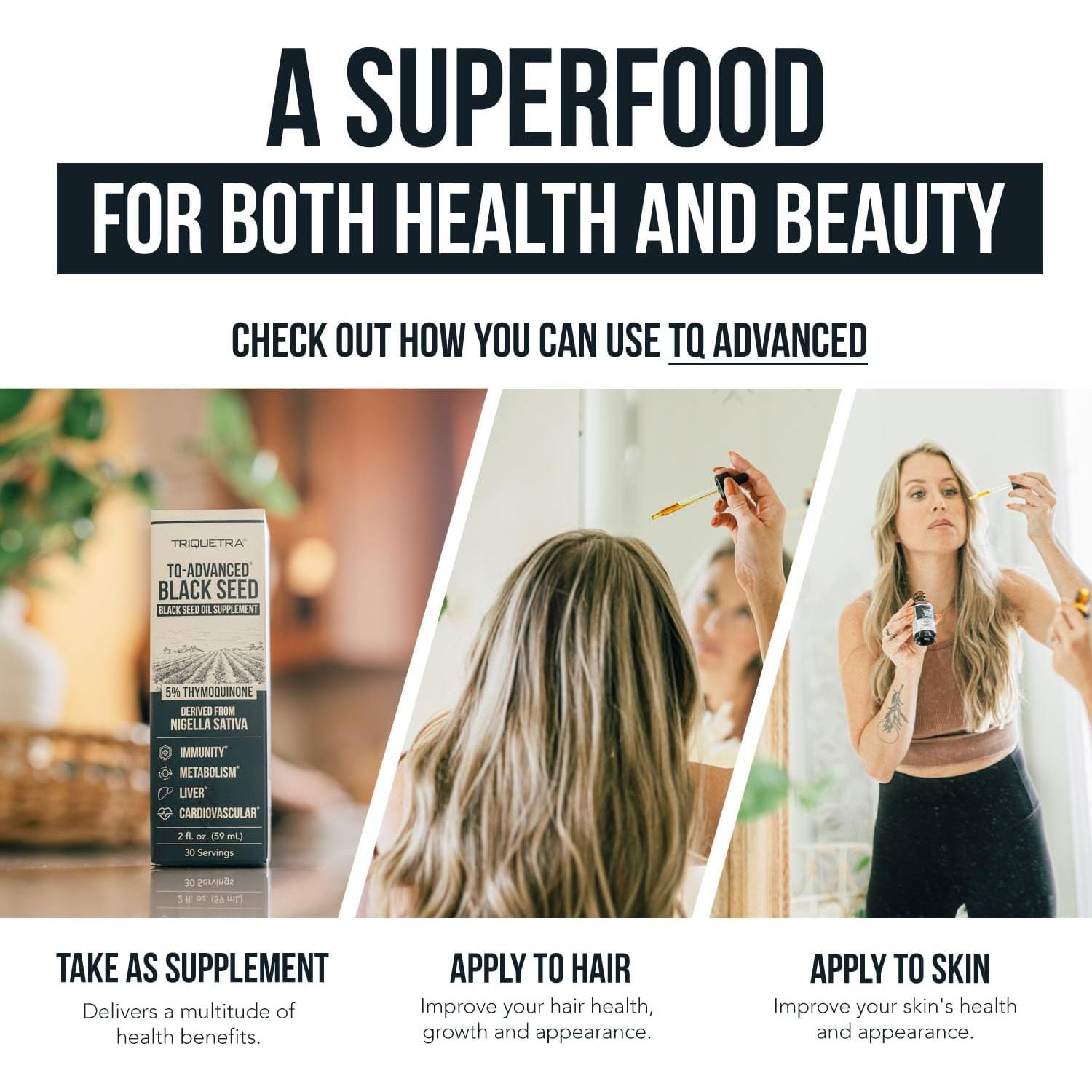 Aceite de Semilla Negra Triquetra Health 100 mg - 30 Porciones