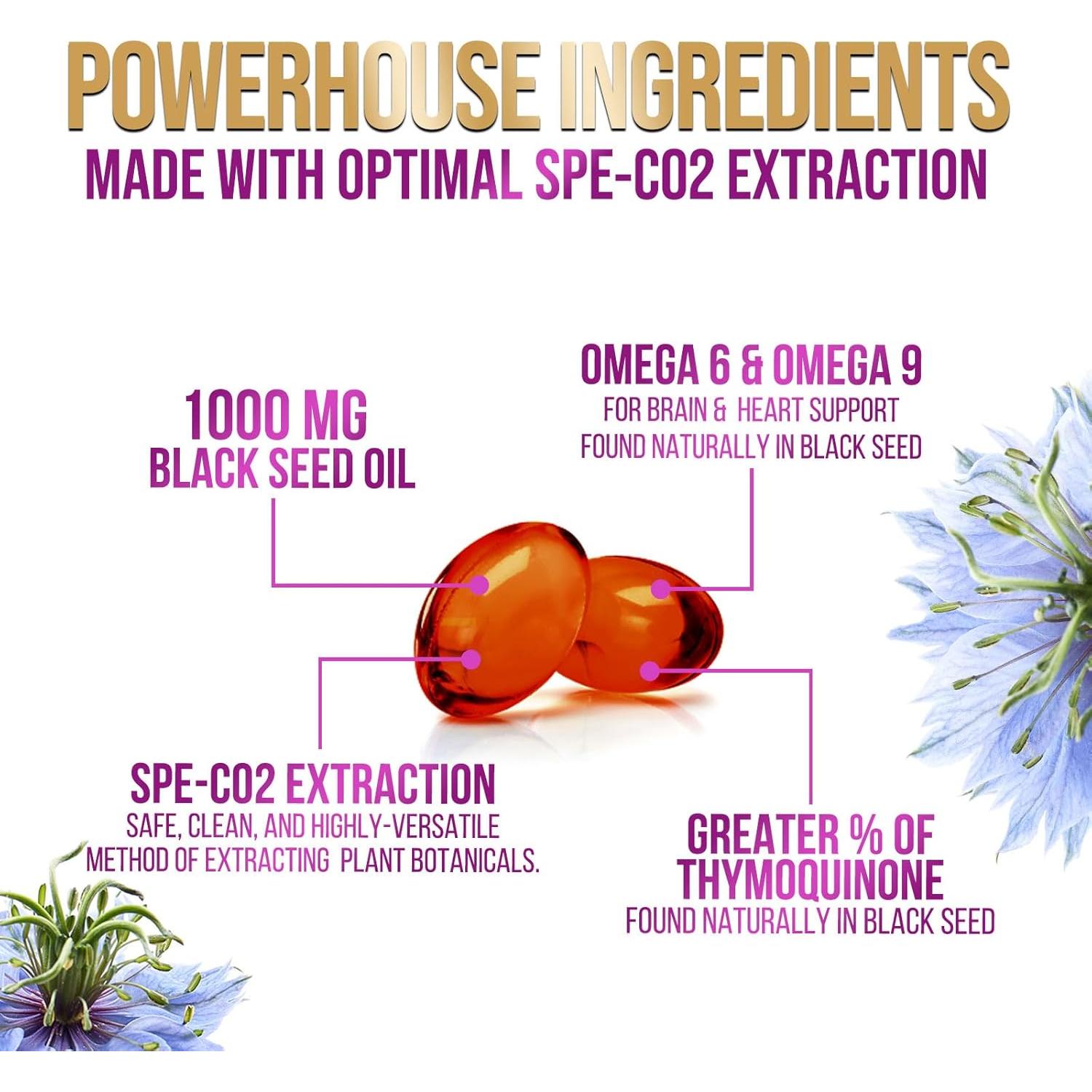 Aceite de Semilla Negra 1000mg Nature's Peak - 60 Softgels