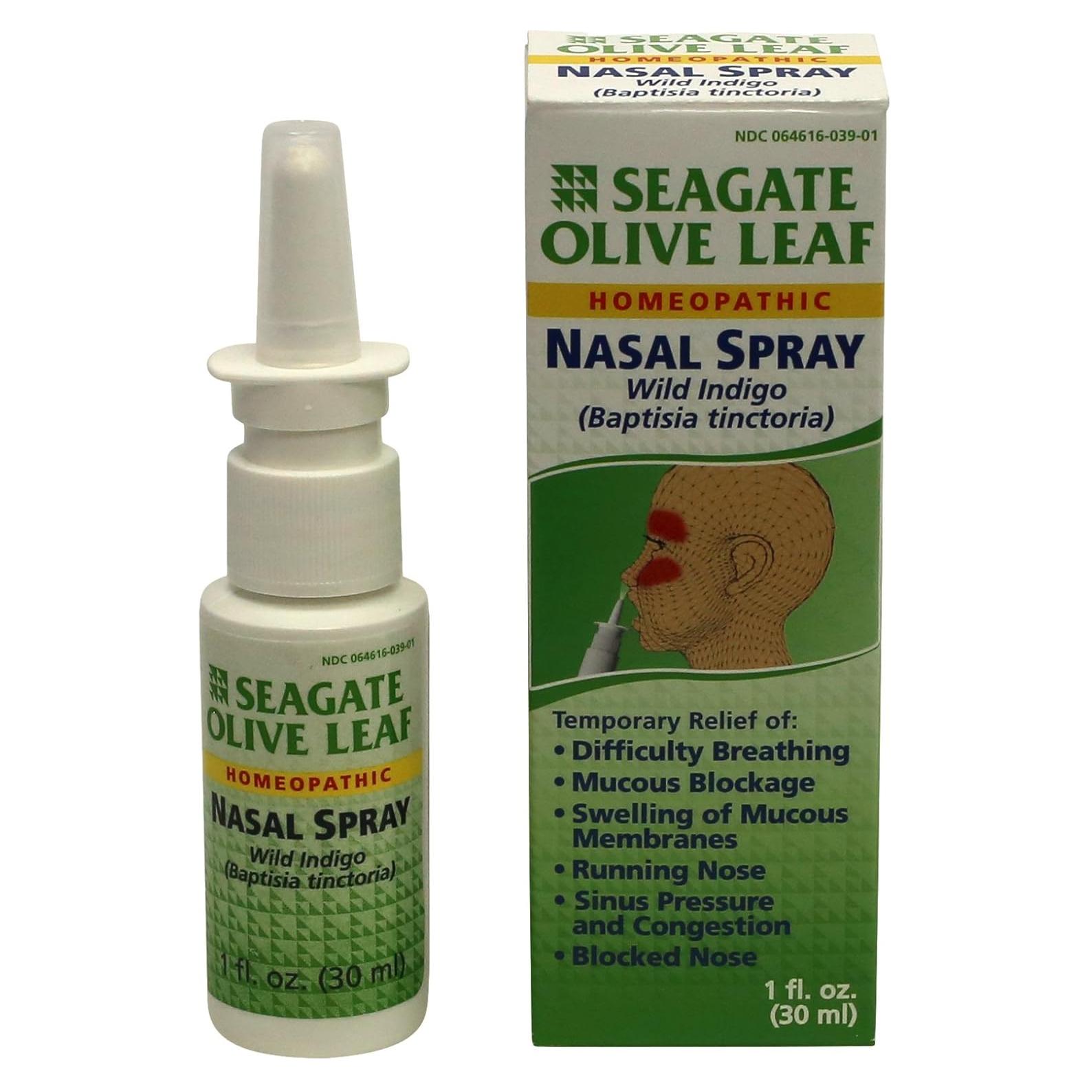 Spray Nasal Homeopático de Hoja de Olivo Seagate 28.35 ml