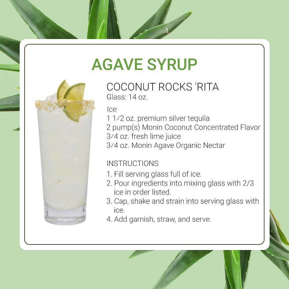 Jarabe de Agave Orgánico Monin 750 ml - Sin Gluten, No OGM