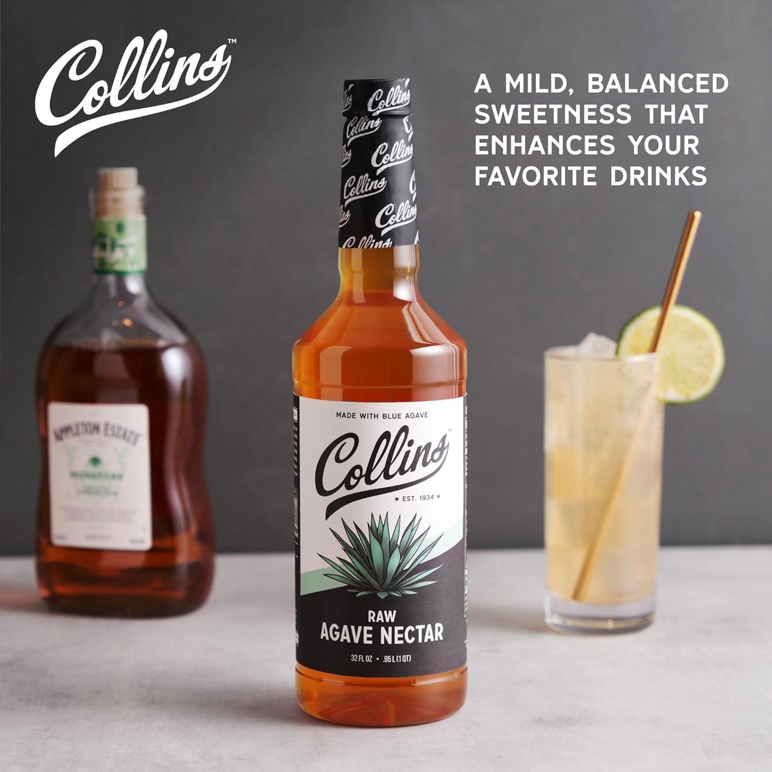Néctar de Agave Crudo Collins 32 oz - Endulzante Natural