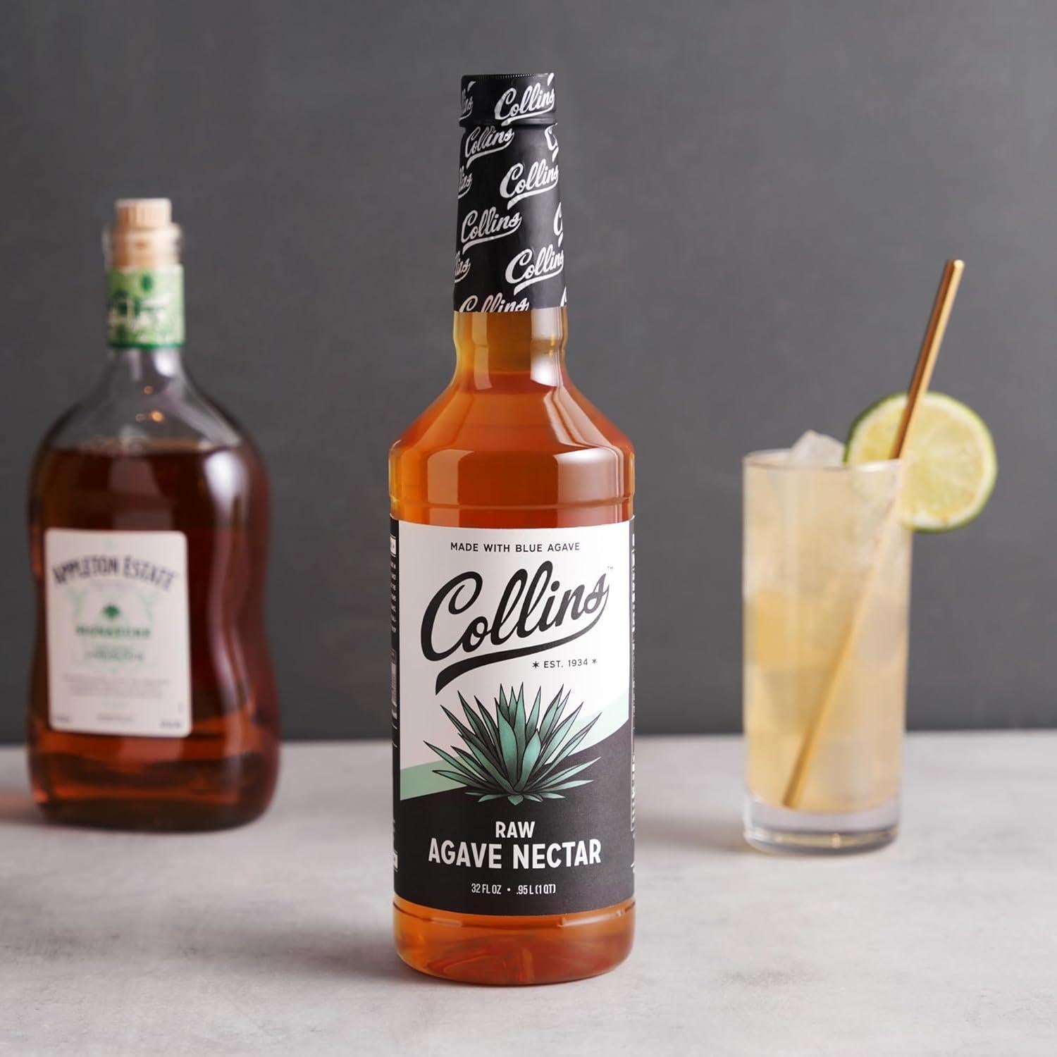 Néctar de Agave Crudo Collins 32 oz - Endulzante Natural