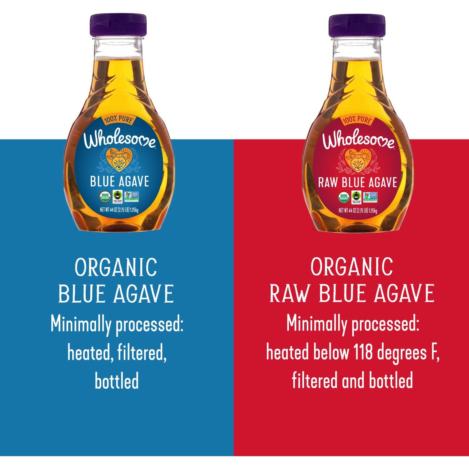 Néctar de Agave Azul Crudo Orgánico Wholesome 1.24 kg
