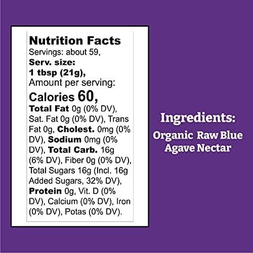 Néctar de Agave Azul Crudo Orgánico Wholesome 1.24 kg