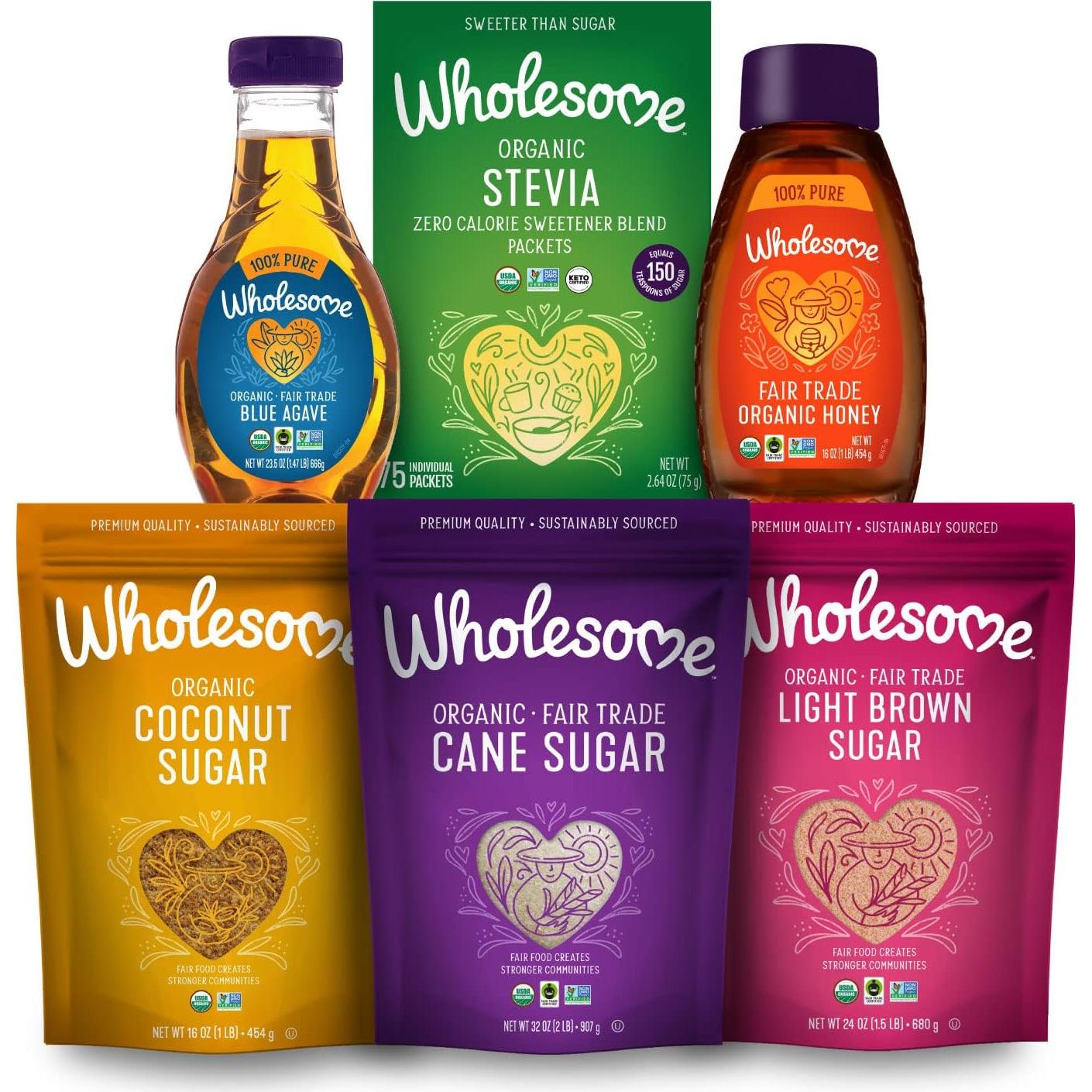 Néctar de Agave Azul Crudo Orgánico Wholesome 1.24 kg