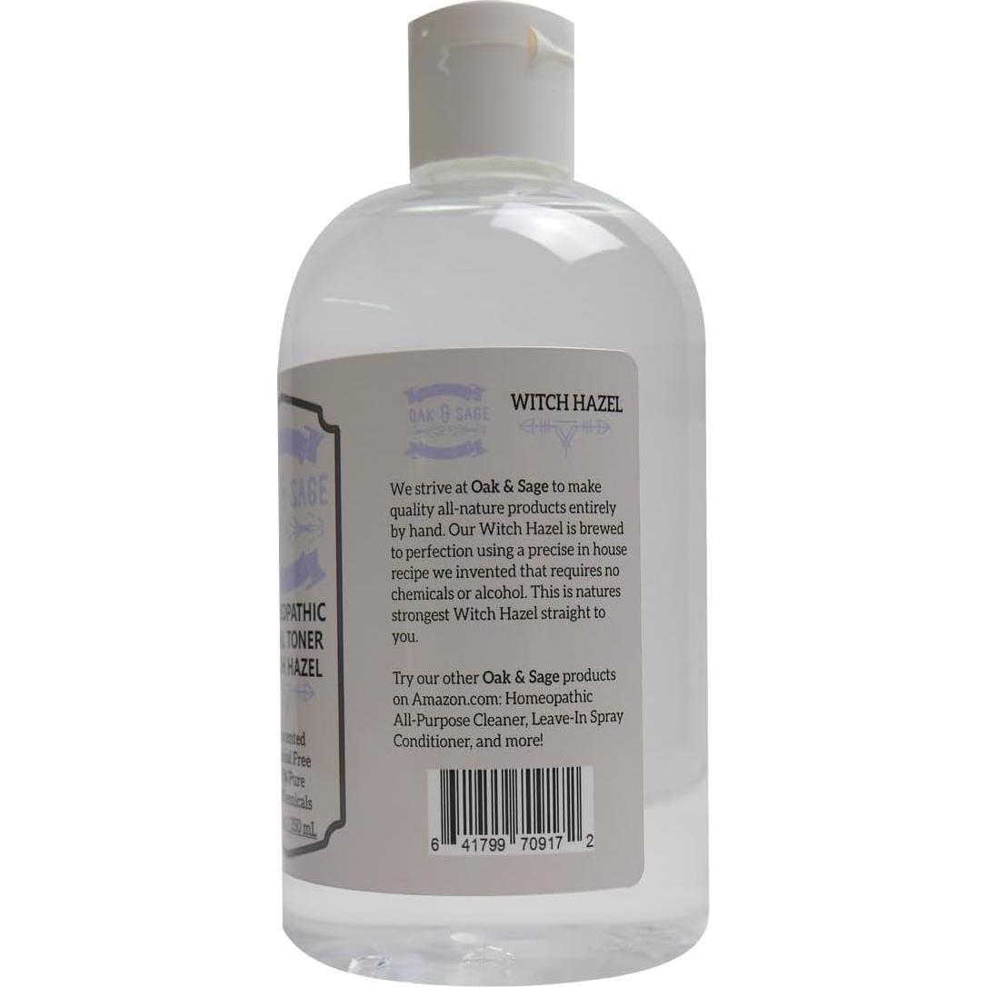 Tónico Facial Homeopático Oak & Sage Hamamelis 354ml Sin Fragancia