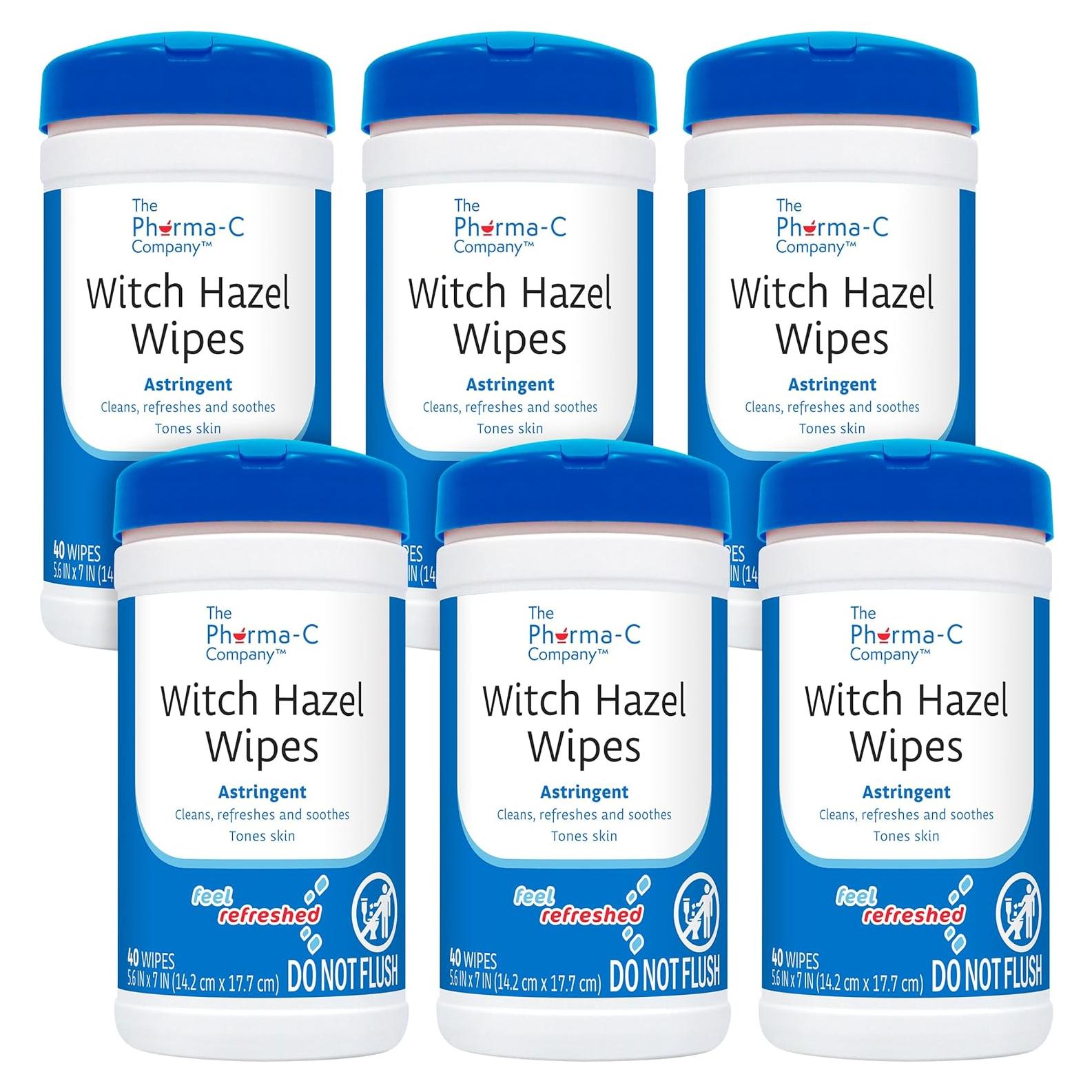 Toallitas Limpiadoras de Hamamelis Pharma-C - 240 Unidades