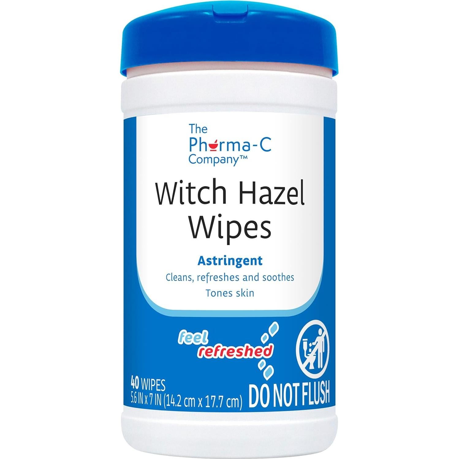 Toallitas Limpiadoras de Hamamelis Pharma-C - 240 Unidades