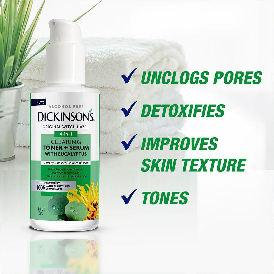 Tónico Limpiador Dickinson con Eucalipto 118 ml - Hamamelis 100% Natural