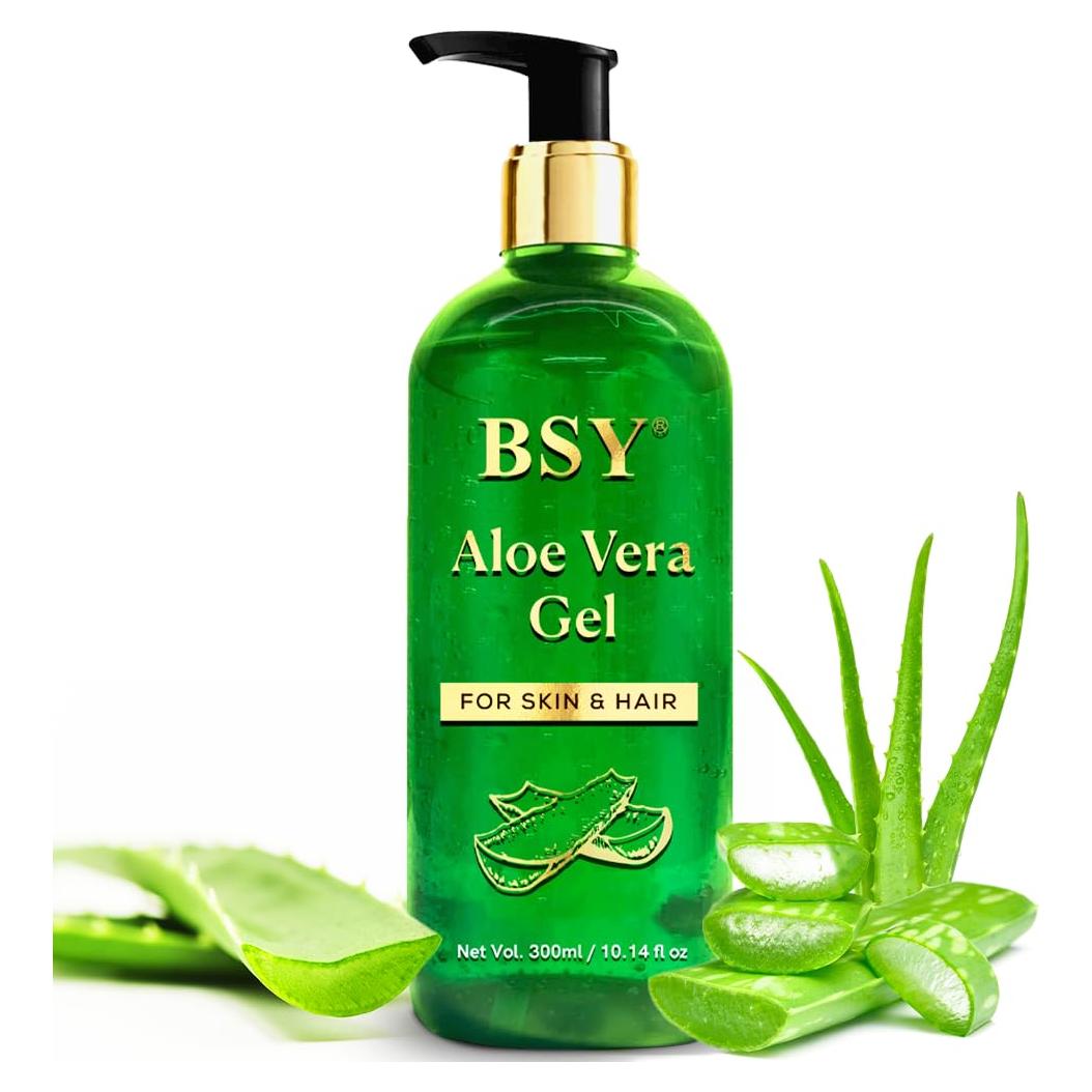 Gel de Aloe Vera BSY 100% Puro 299 ml - Hidratante y Calmante