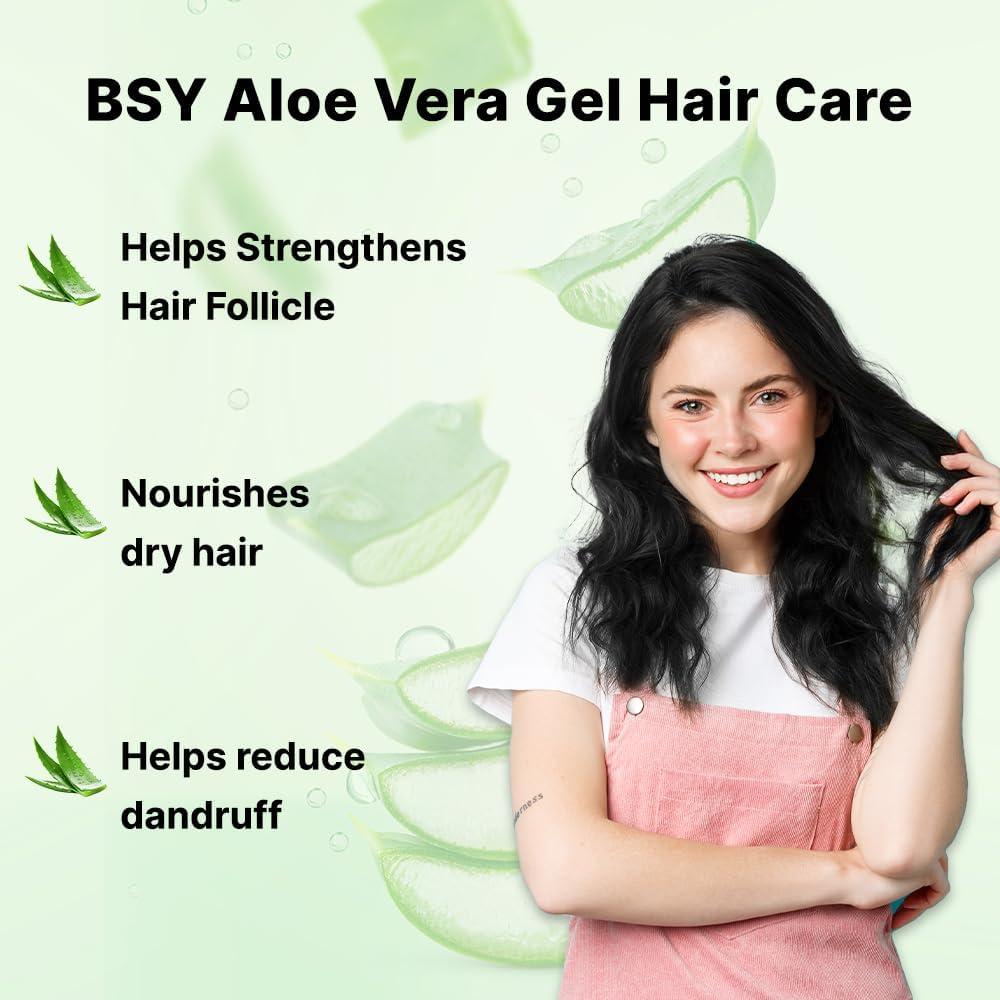 Gel de Aloe Vera BSY 100% Puro 299 ml - Hidratante y Calmante