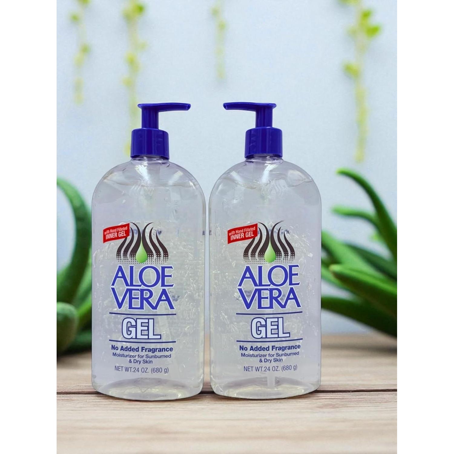 Gel de Aloe Vera Puro Genérico 2 x 710 ml - Hidratante y Calmante