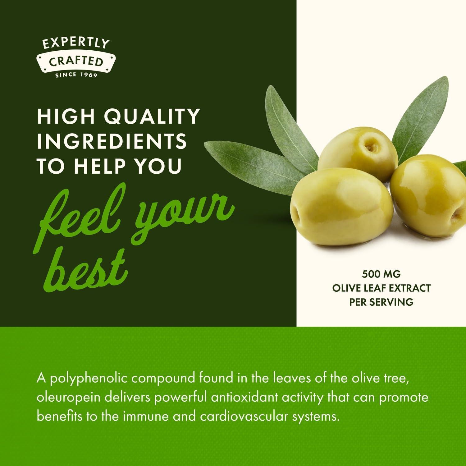 Cápsulas de Extracto de Hoja de Olivo Swanson 500mg 120 Unidades