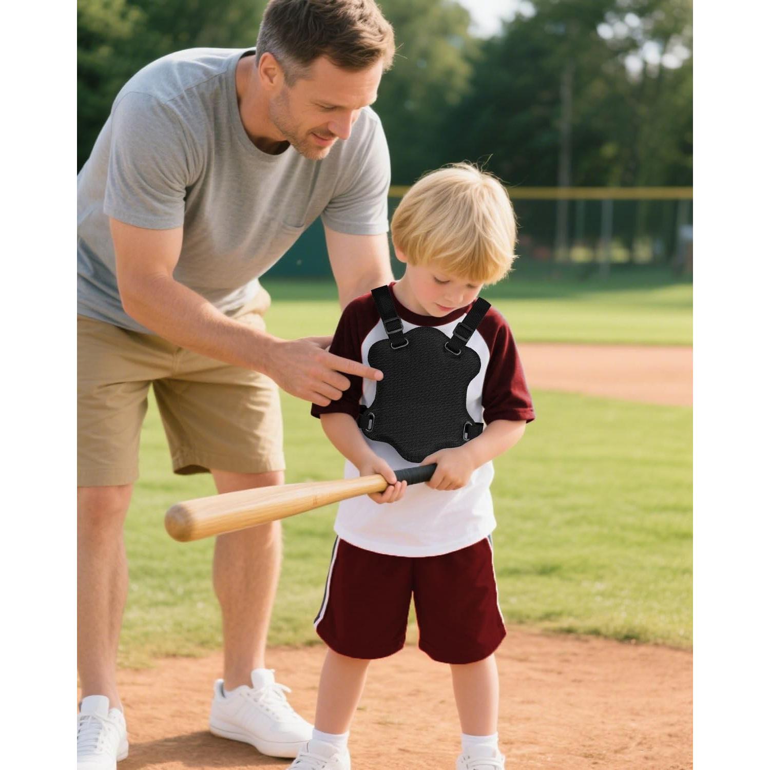 Protector de Pecho FEYRUN para Jóvenes Béisbol Softball 25x23cm