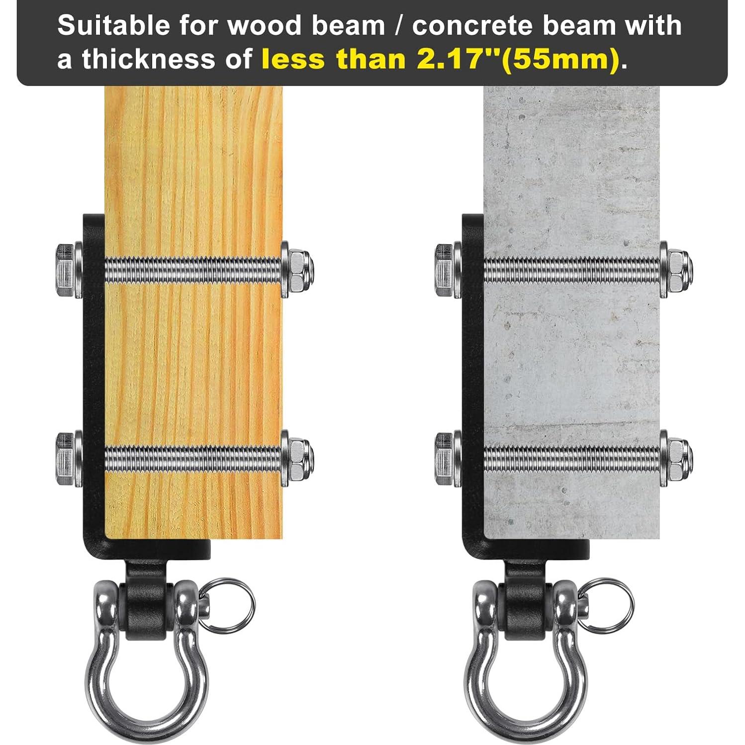 Soporte de bolsa pesada Kipika para pared, ajustable y rotatable