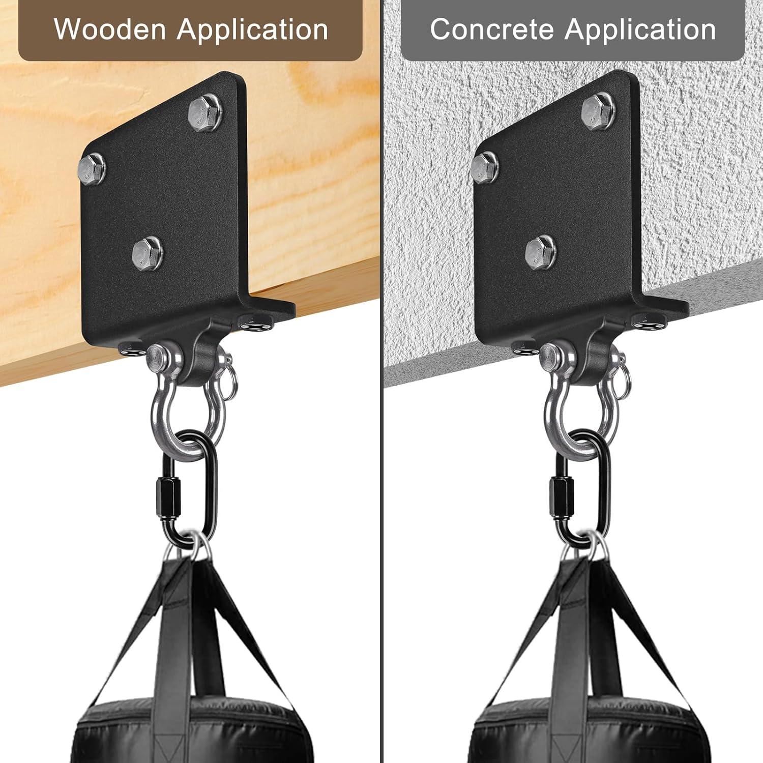 Soporte de bolsa pesada Kipika para pared, ajustable y rotatable