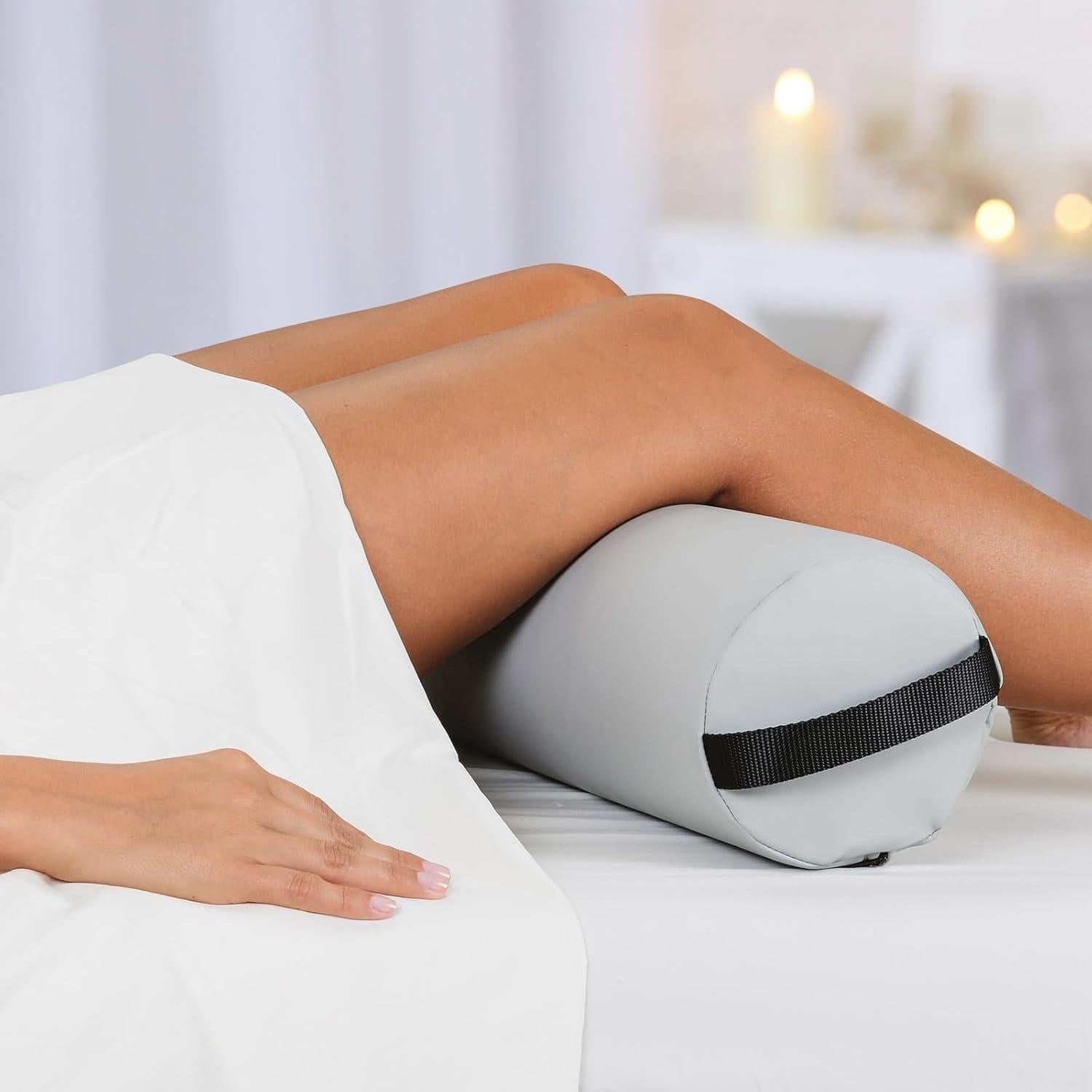 Cojín de Masaje EarthLite Completo Redondo 66x15cm Crema