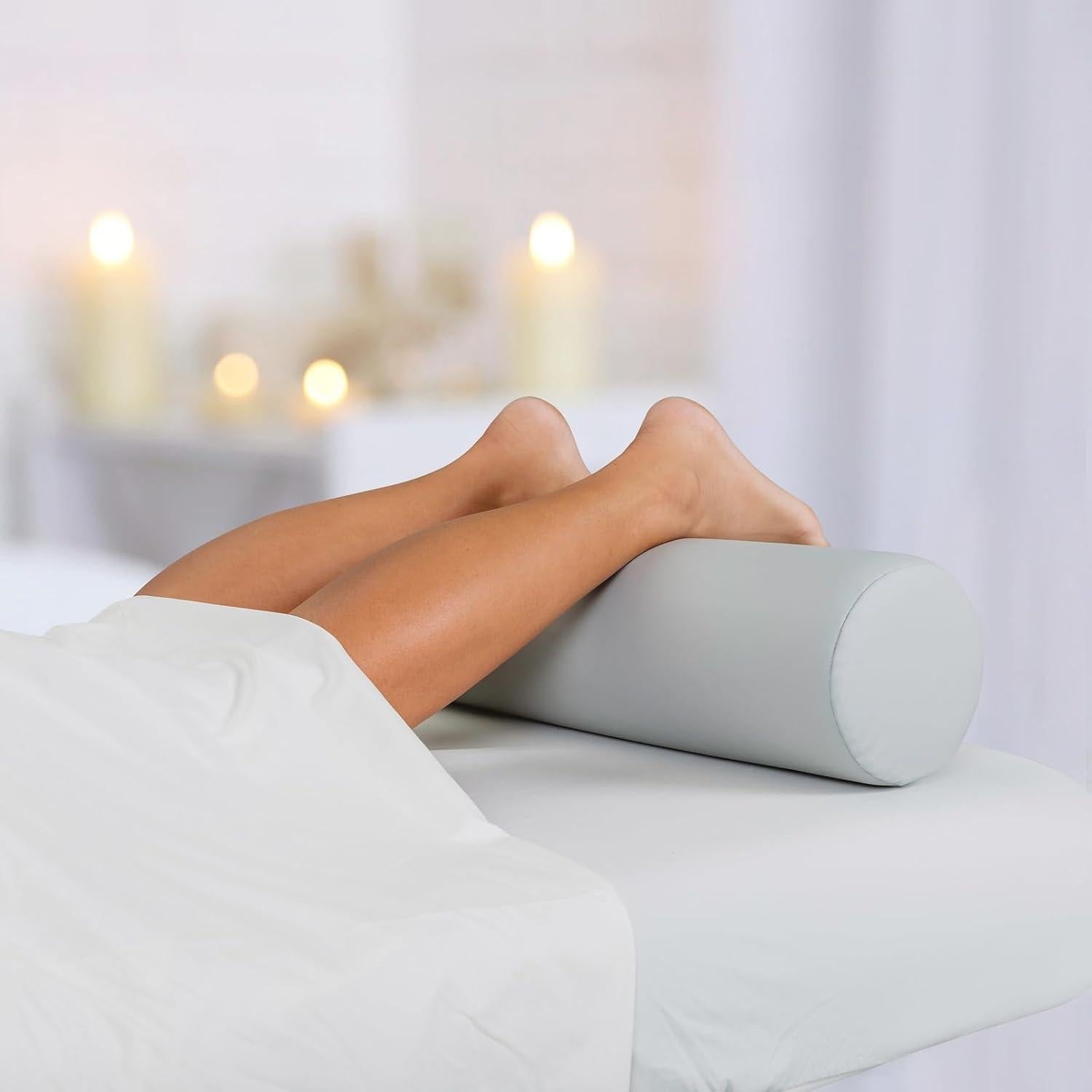 Cojín de Masaje EarthLite Completo Redondo 66x15cm Crema