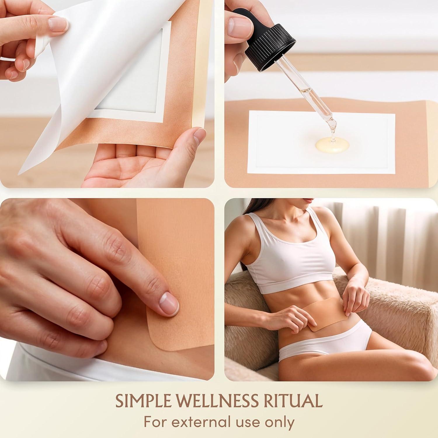 Conjunto de Parches de Aceite de Ricino Orgánico 118 ml - BodyJ4You