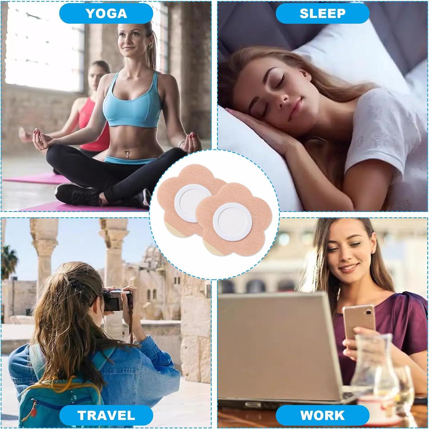 50 Parches de Aceite de Ricino Jconly - Almohadillas Médicas Antifugas