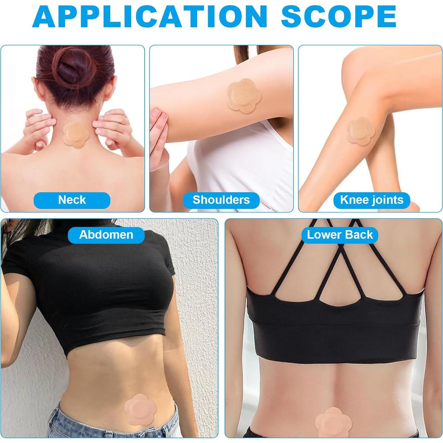 50 Parches de Aceite de Ricino Jconly - Almohadillas Médicas Antifugas