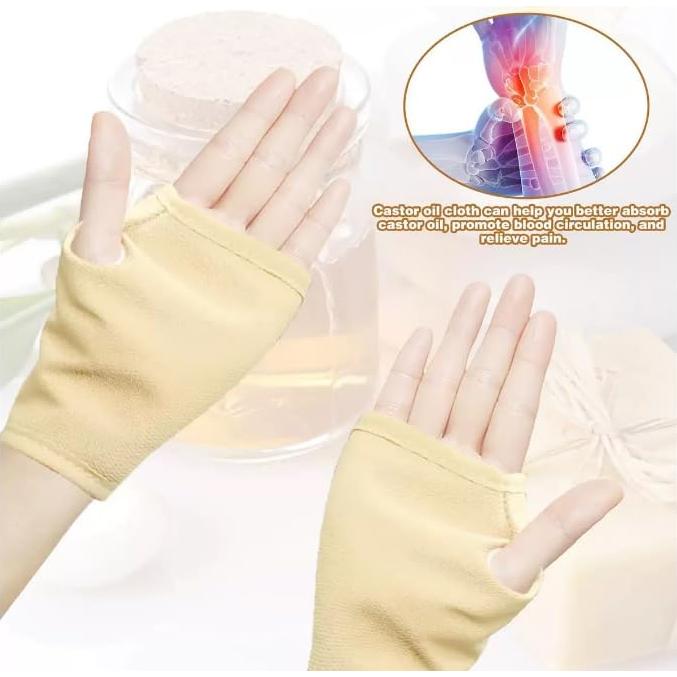 Par de Almohadillas de Aceite de Ricino Sndperiexam para Manos