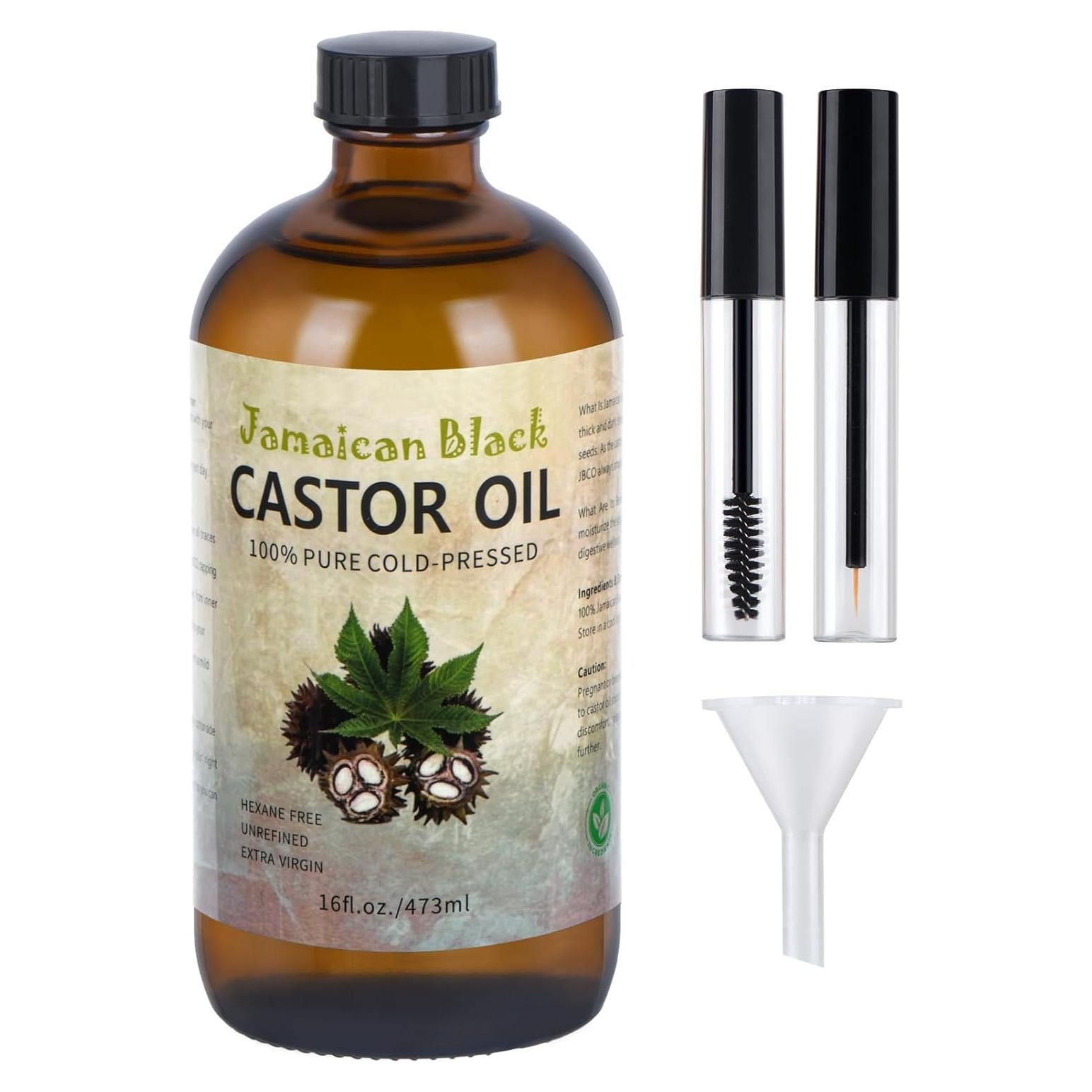 Aceite de Ricino Negro Jamaicano Zhongxiang 473ml Orgánico